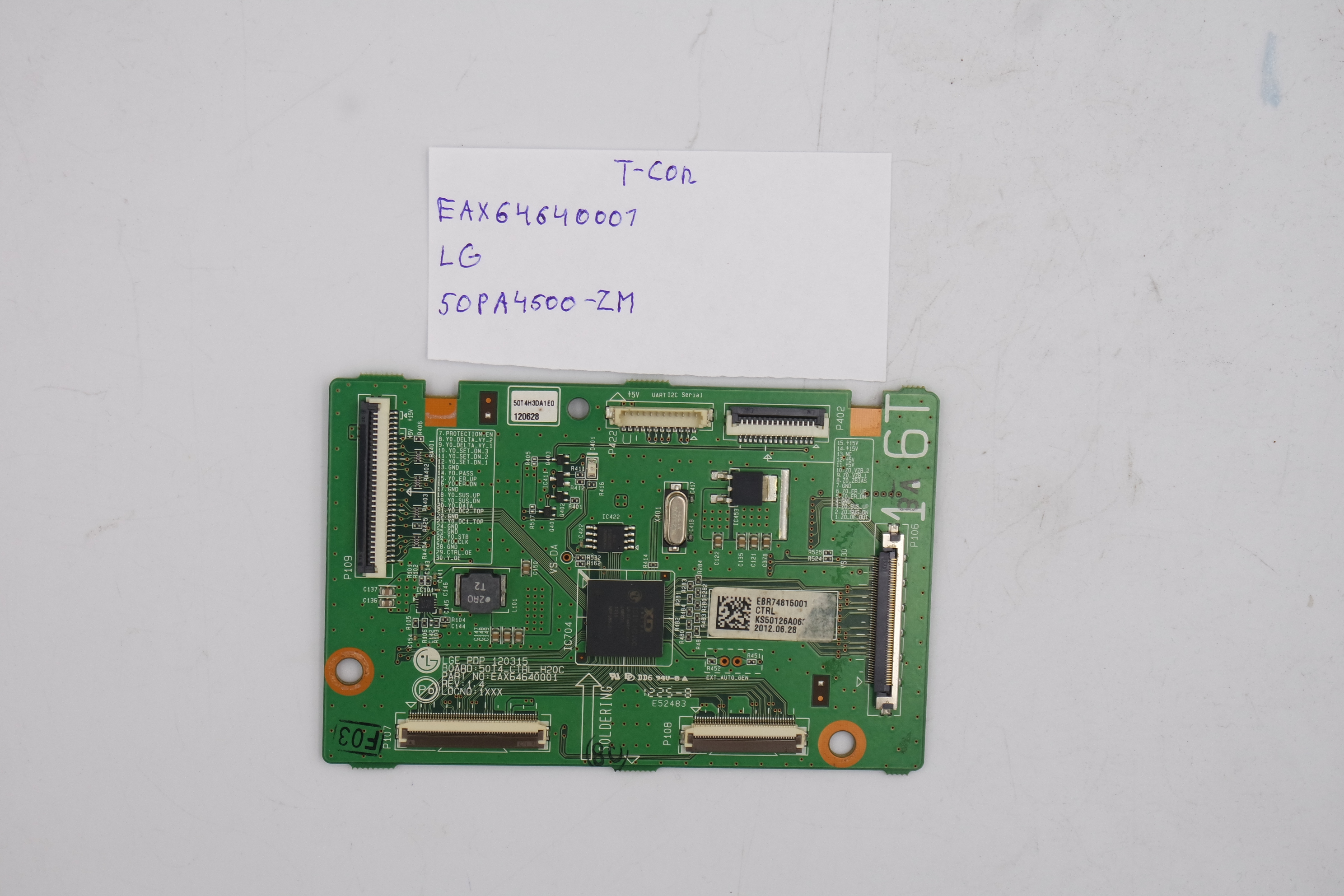 T-CON плата EAX64640001 LG 50PA4500-ZM фото 1