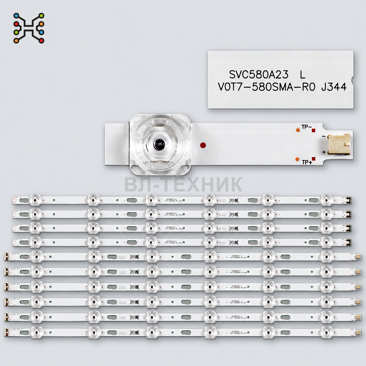 LED подсветка Samsung UE58TU7100U / UE58TU7160U / UE58AU7160U / UE58AU7570 / UE58CU7100 / UA58AU7000 фото 1