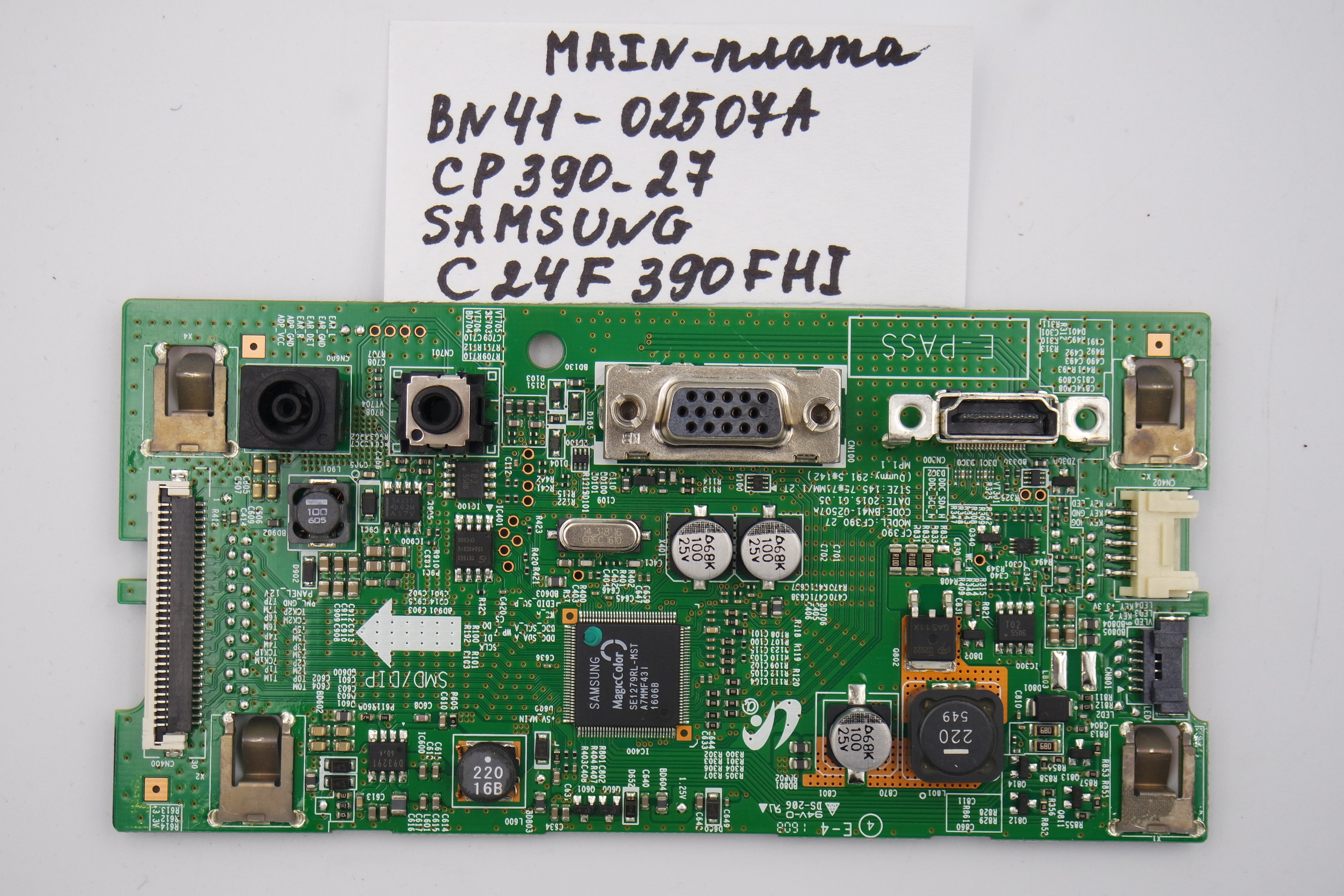 MAIN основная плата BN41-02507A CP390_27 Samsung C24F390FHI фото 1