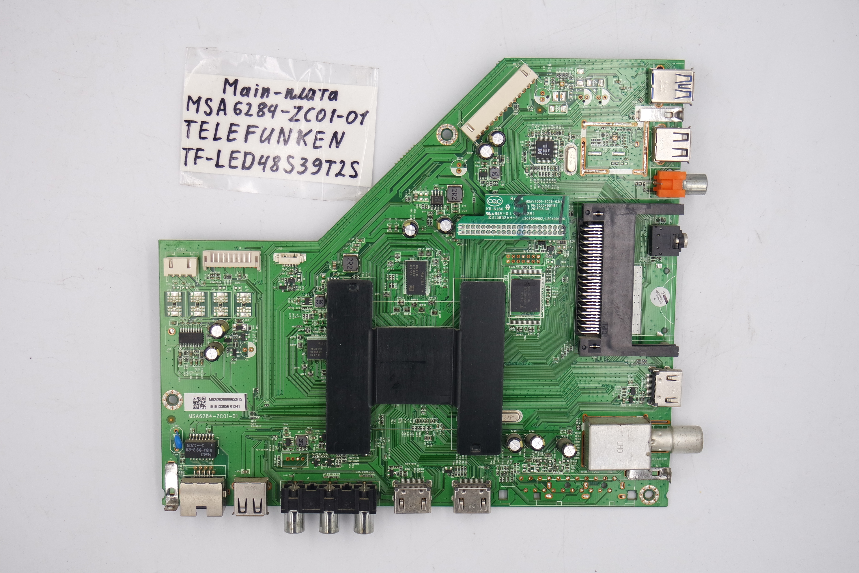 MAIN основная плата MSA6284-ZC01-01 Telefunken TF-LED48S39T2S фото 1