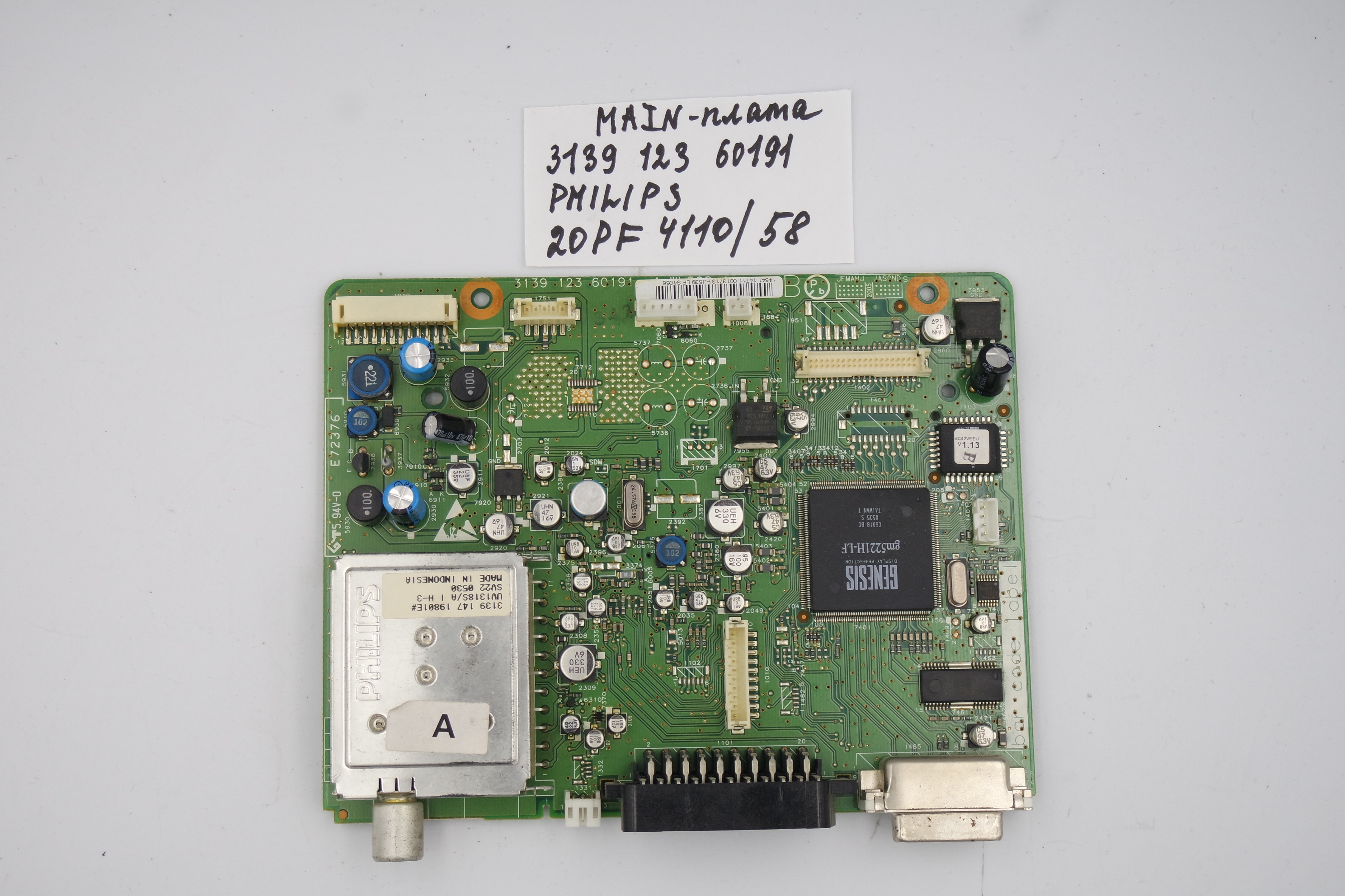 (MAIN) Основная плата 3139 123 60191 Philips 20PF4110/58 фото 1