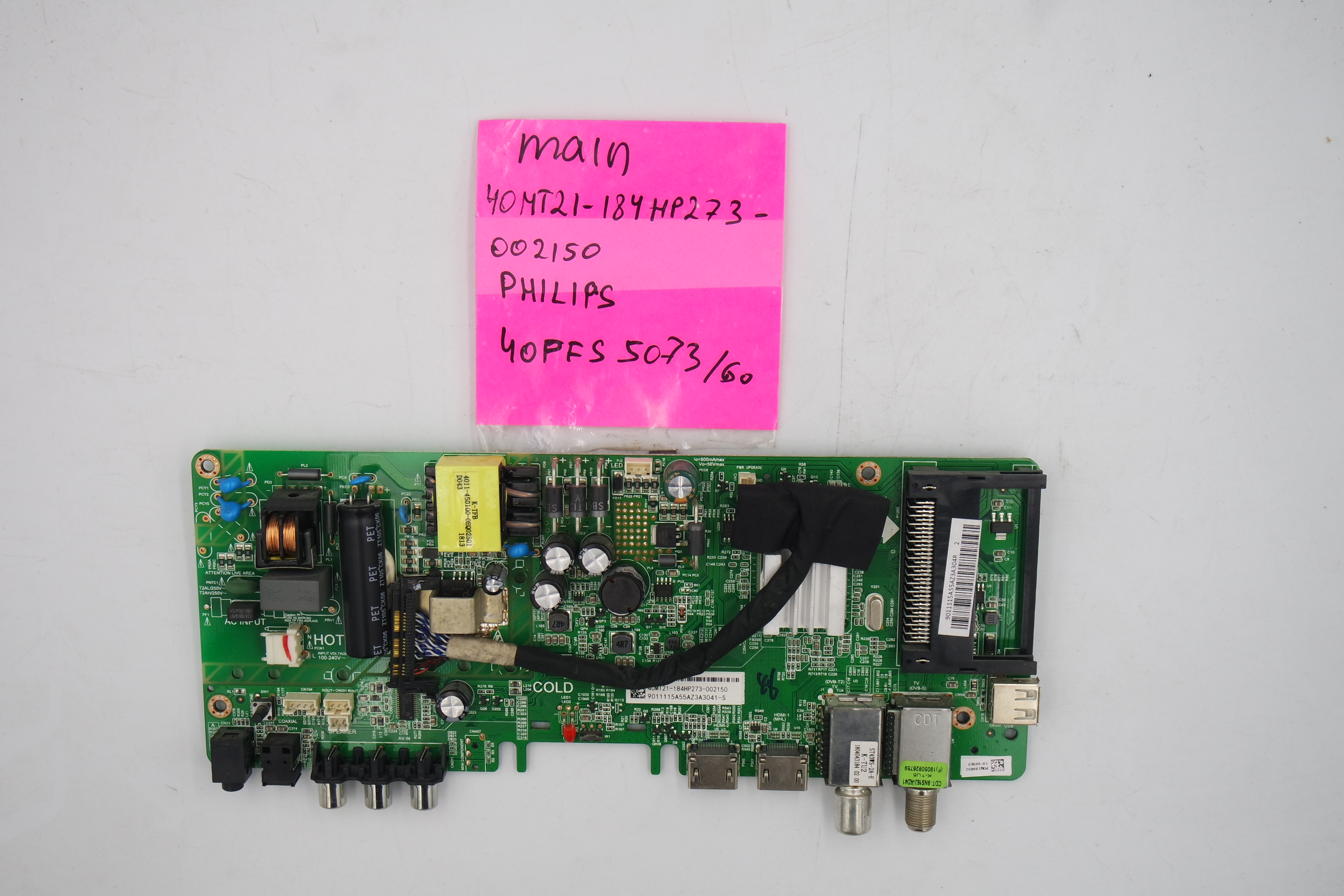 MAIN основная плата 40MT21-184HP273-002150 Philips 40PFS5073/60 фото 1