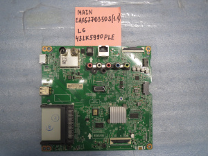 MAIN основная плата EAX67703503 (1.1) LG 43LK5990PLE фото 3