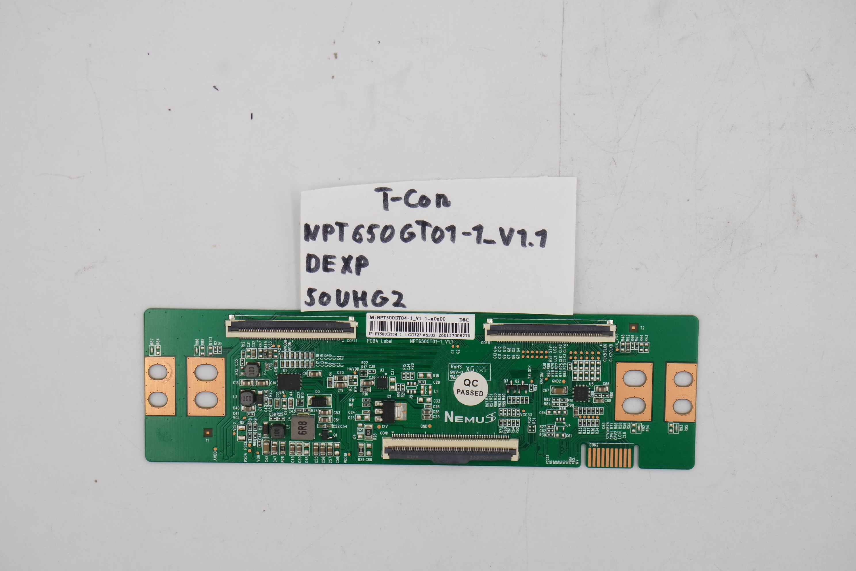 T-CON плата NPT650GT01-1_V1.1 DEXP 50UHG2 фото 1
