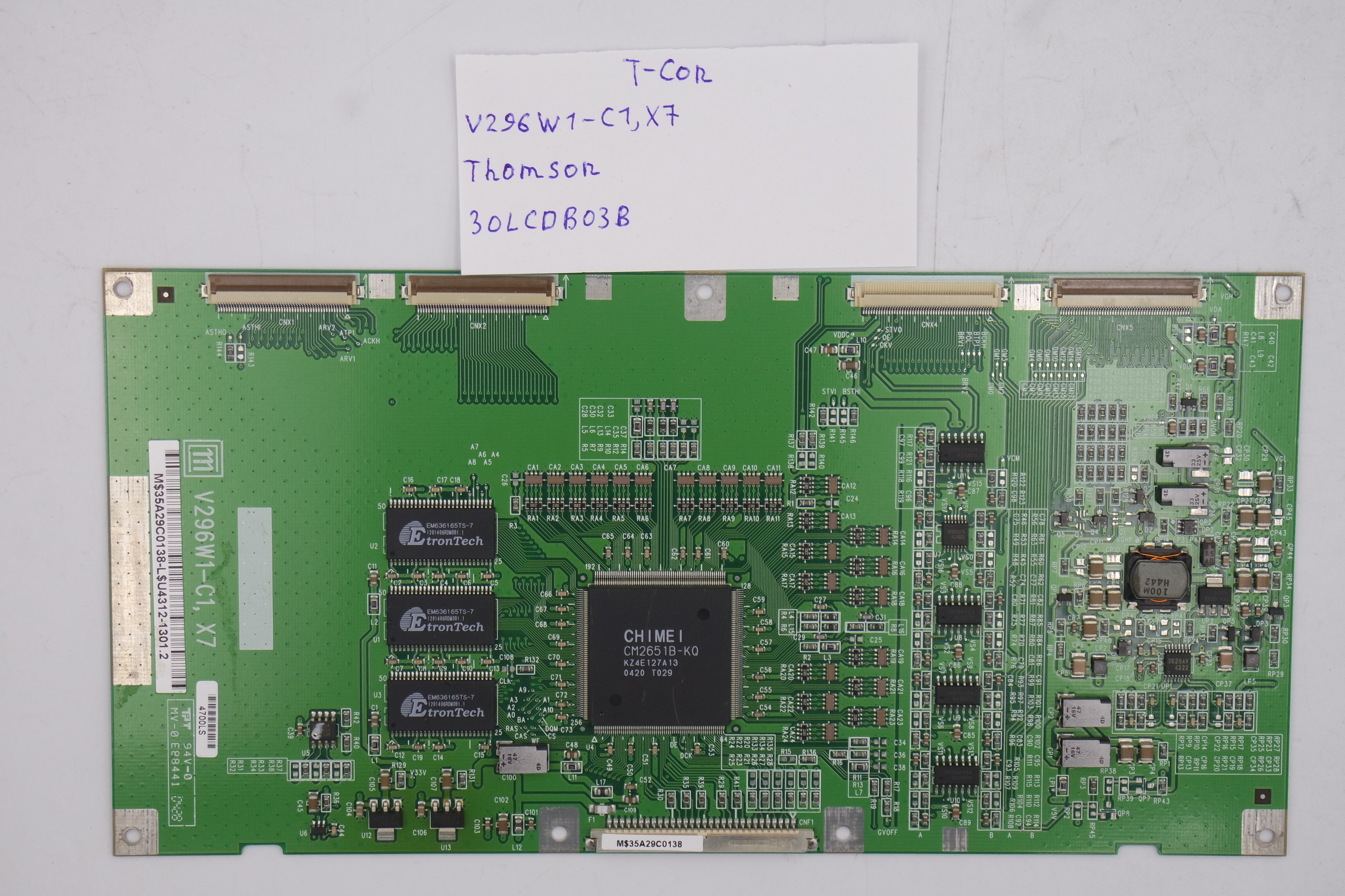 T-CON плата V296W1-C1, X7 Thomson 30LCDB03B фото 1