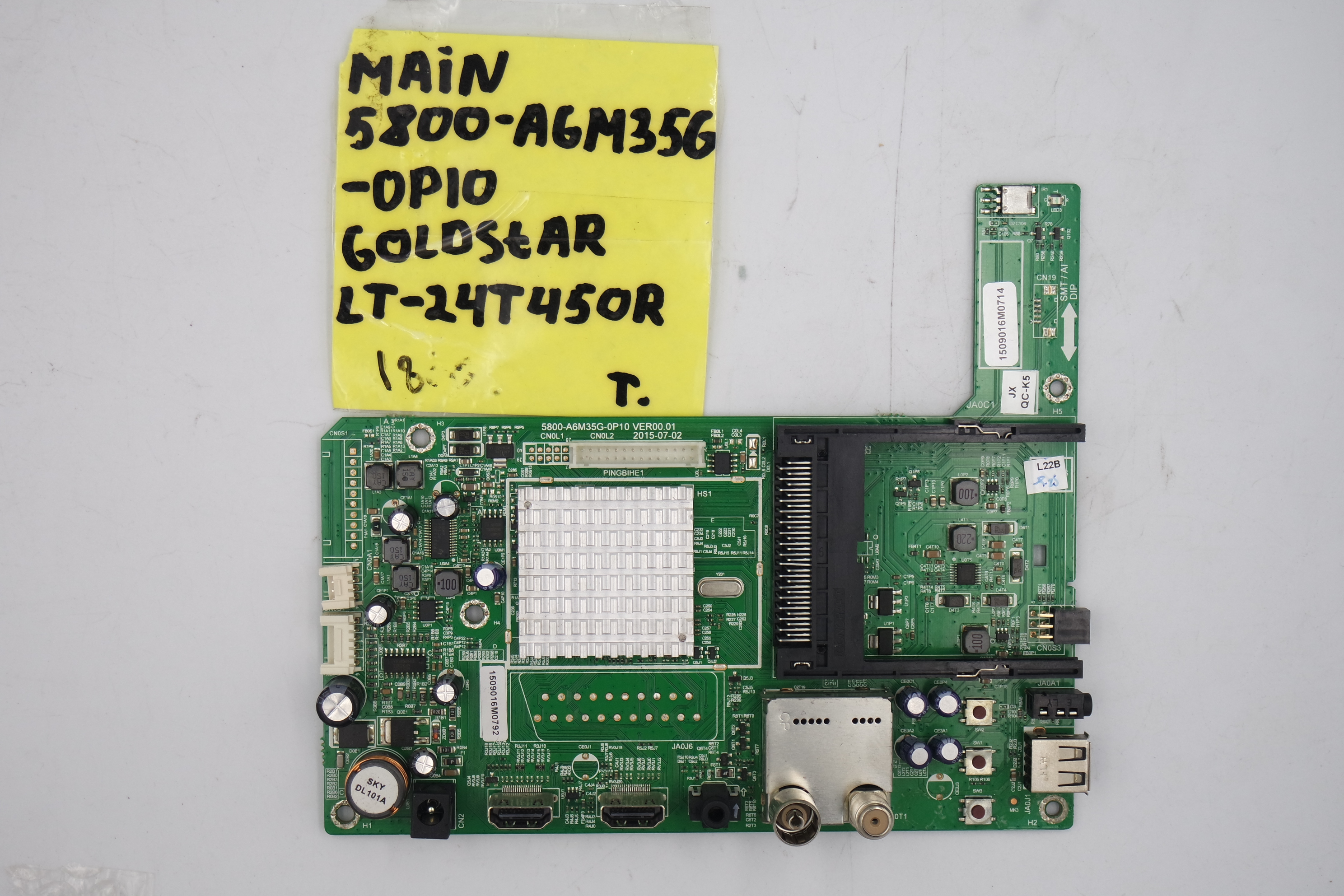 (MAIN) Основная плата 5800-A6M35G-0P10 Goldstar LT-24T450R фото 1