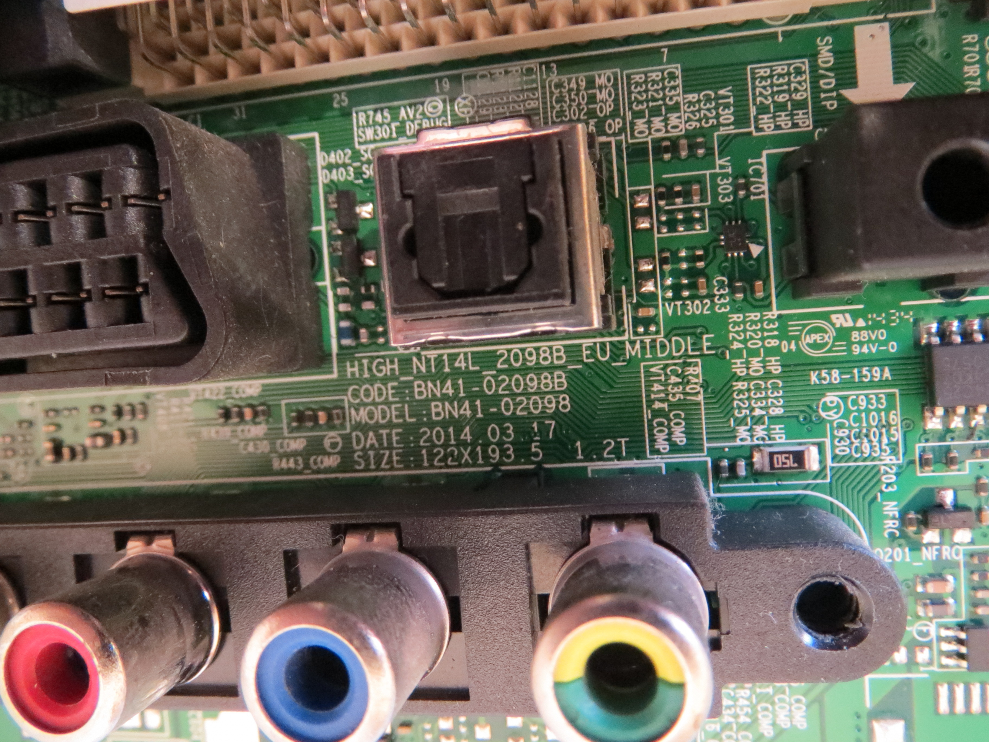 Основная плата (MAIN)  BN41-02098B для телевизора Samsung UE40H5020AK фото 2