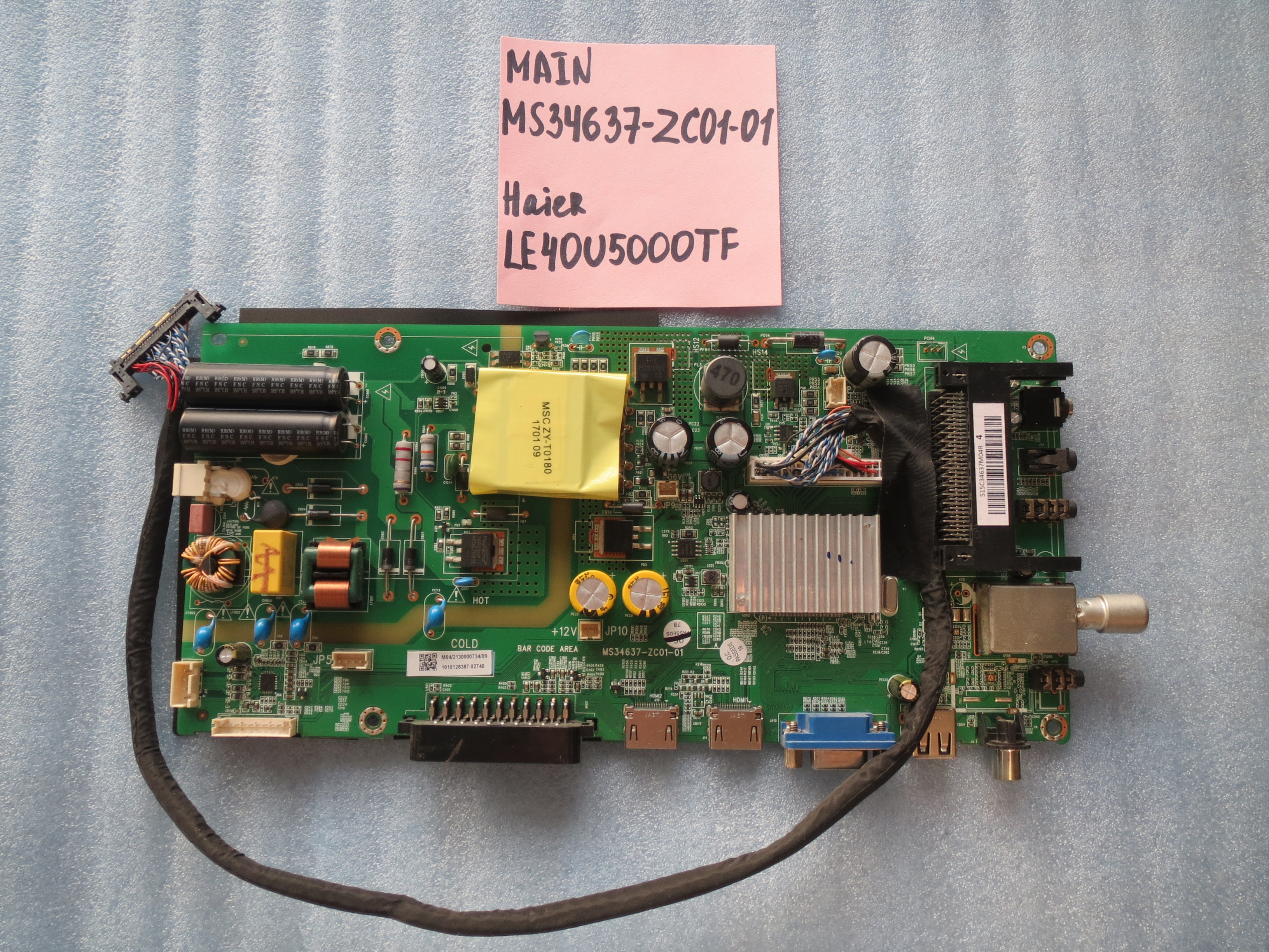 MAIN основная плата MS34637-ZC01-01 Haier LE40U5000TF фото 1
