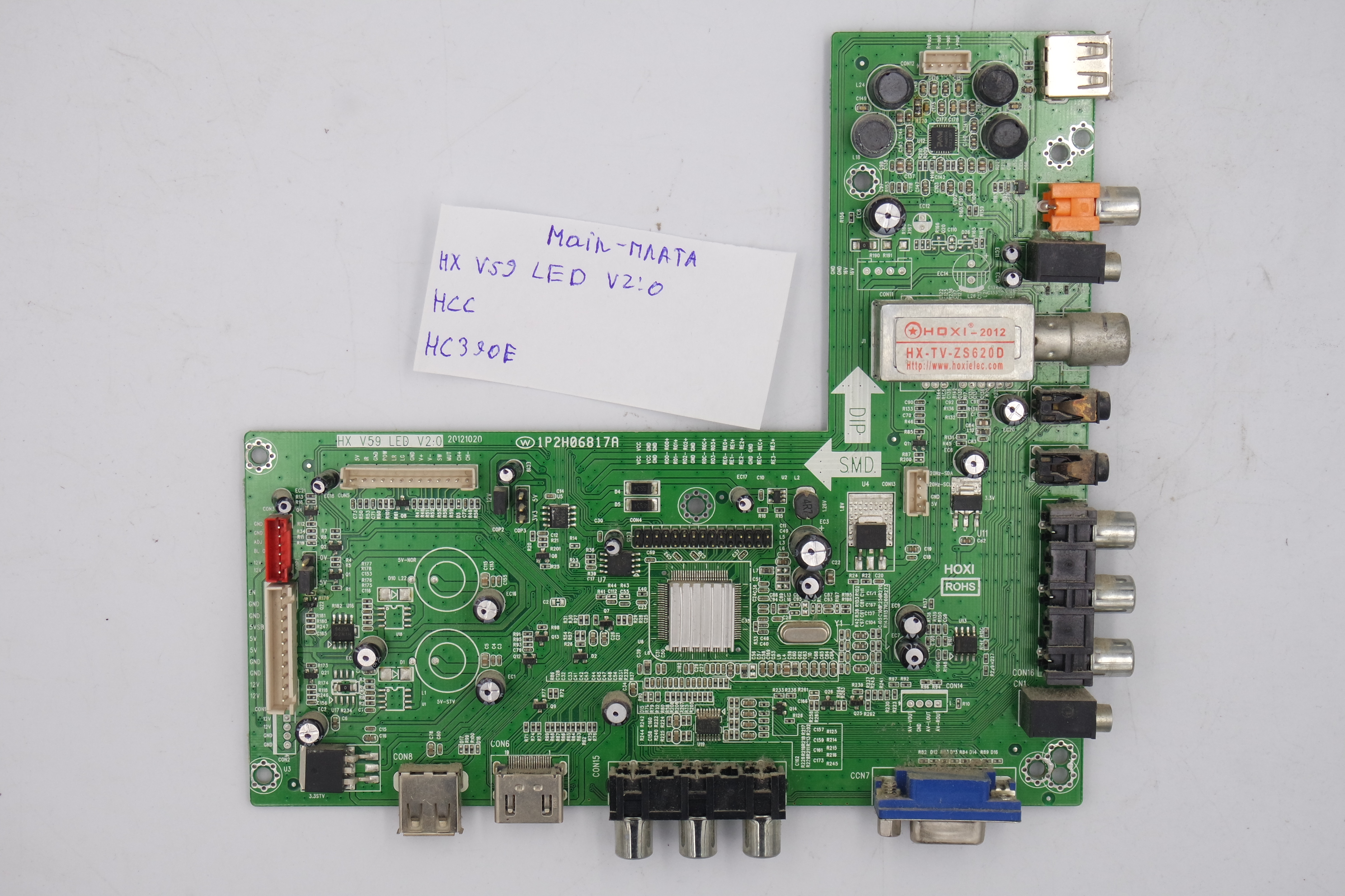 MAIN плата HX V59 LED V2:0 HCC HC390E фото 1