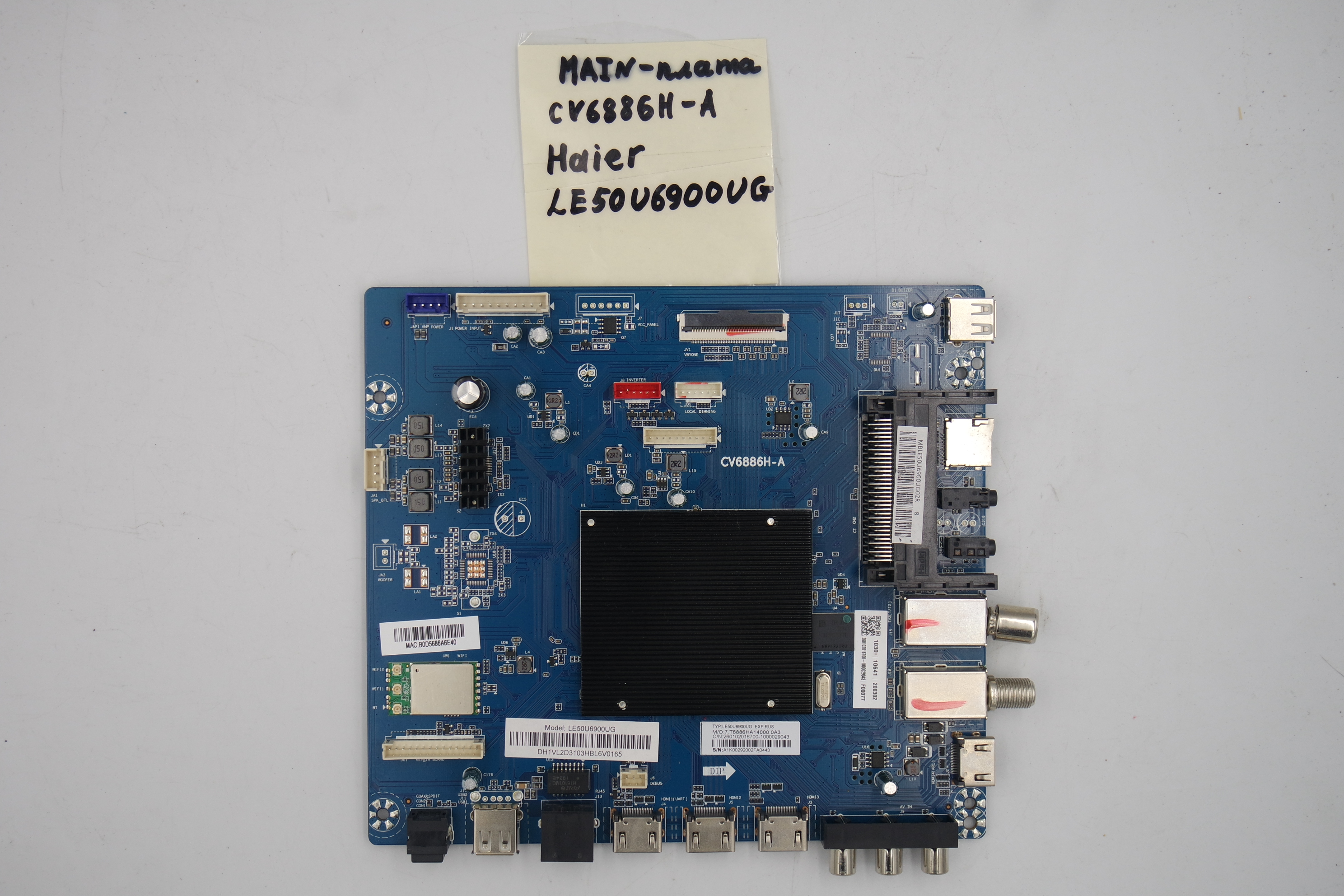 MAIN основная плата CV6886H-A Haier LE50U6900UG фото 1
