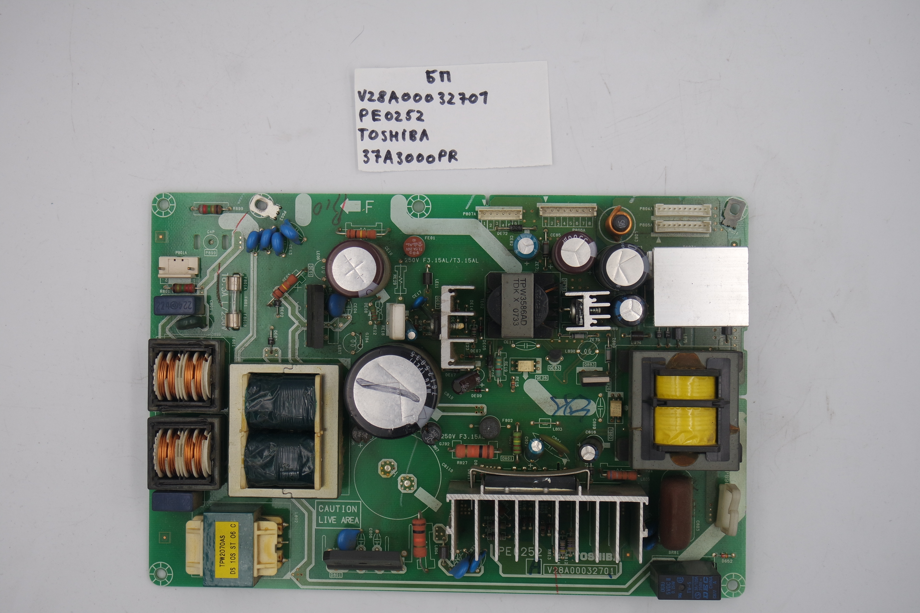 Блок питания V28A00032701 PE0252 телевизор Toshiba 37A3000PR фото 1