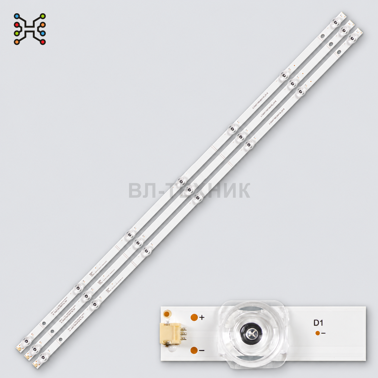 LED подсветка Hisense H43B7100 / H43B7100UK / H43B7120 / H43BE7000 / H43BE7200 / 43A6101EE / H43A510 фото 1