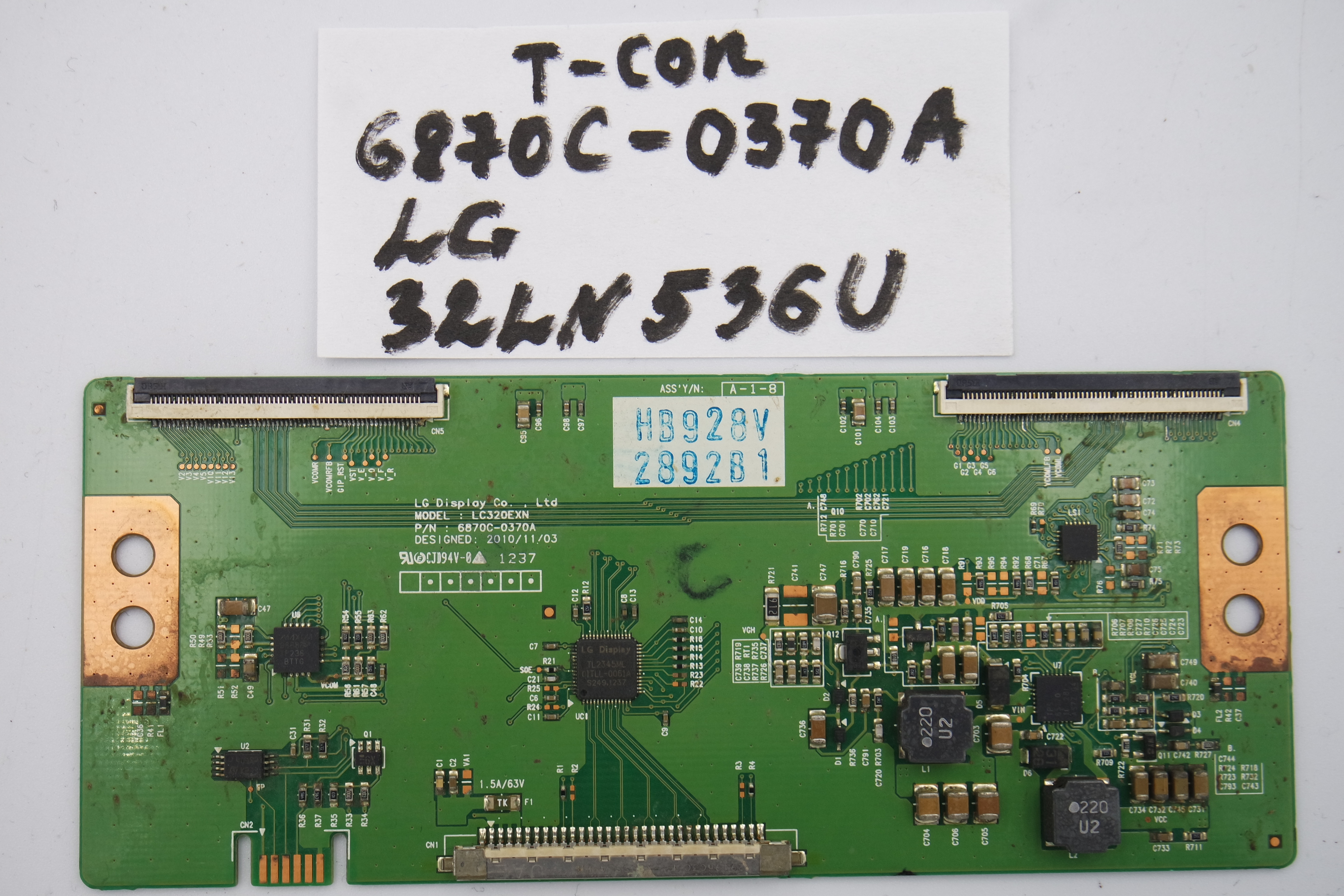T-CON плата 6870C-0370A LG 32LN536U фото 1