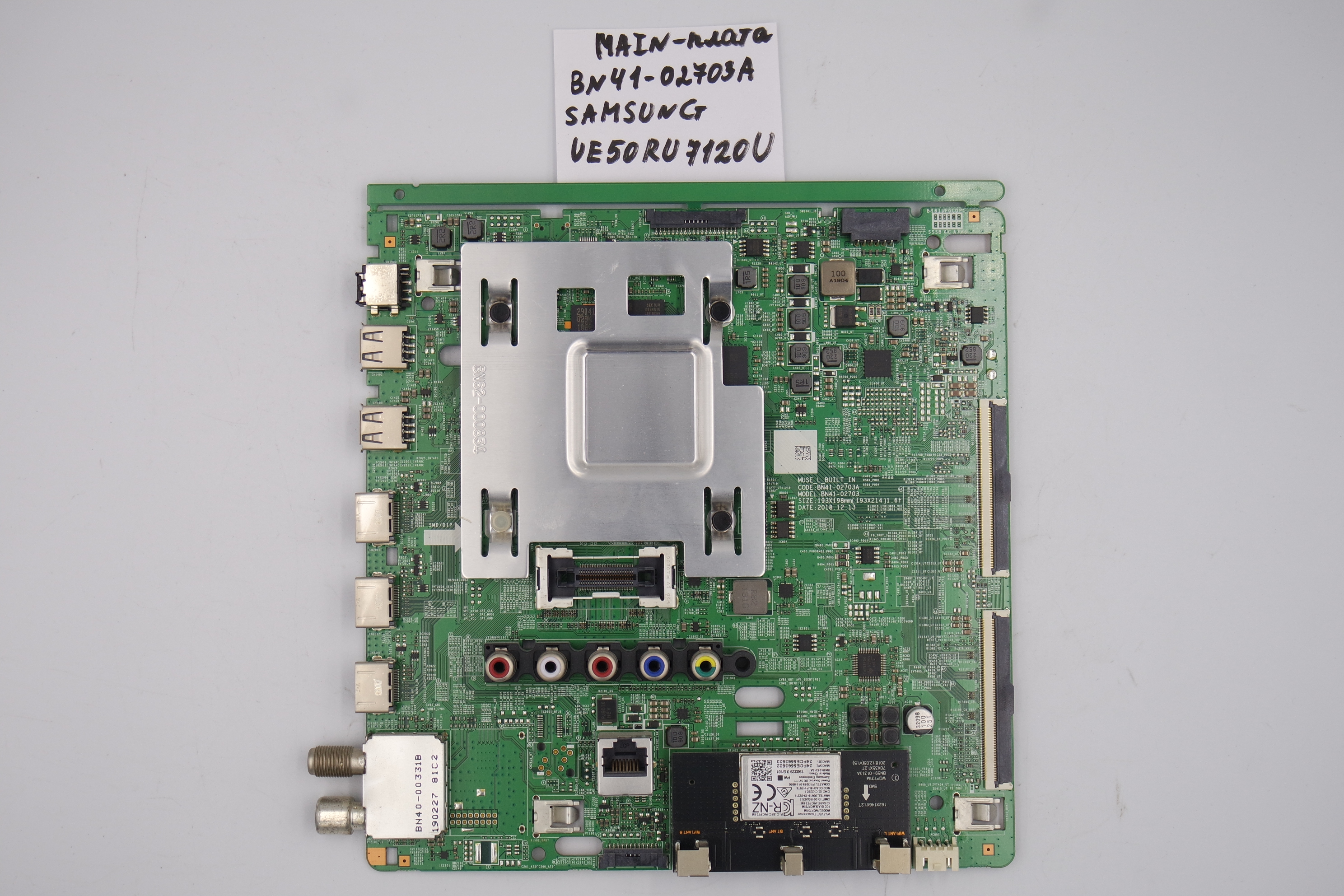 MAIN основная плата BN41-02703A Samsung UE50RU7120U фото 1