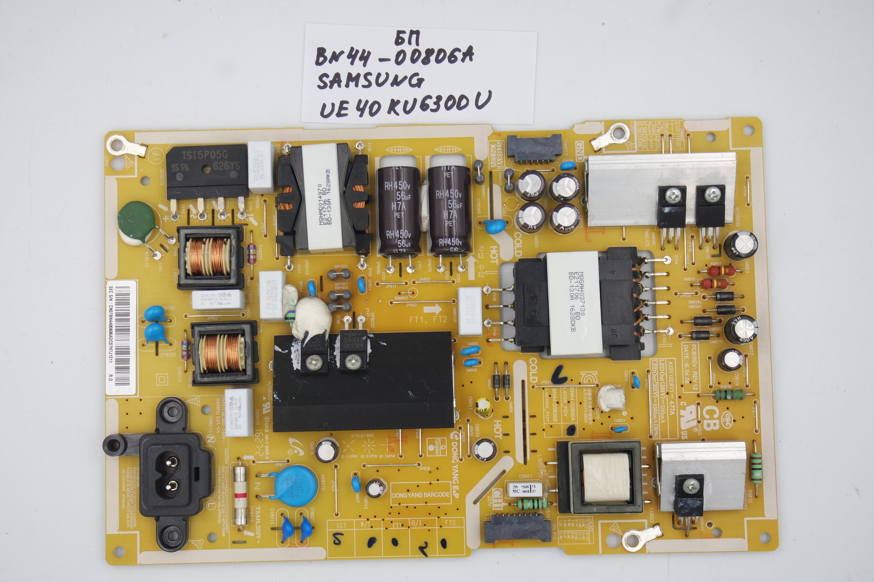 Блок питания BN44-00806A Samsung UE40KU6300U фото 1