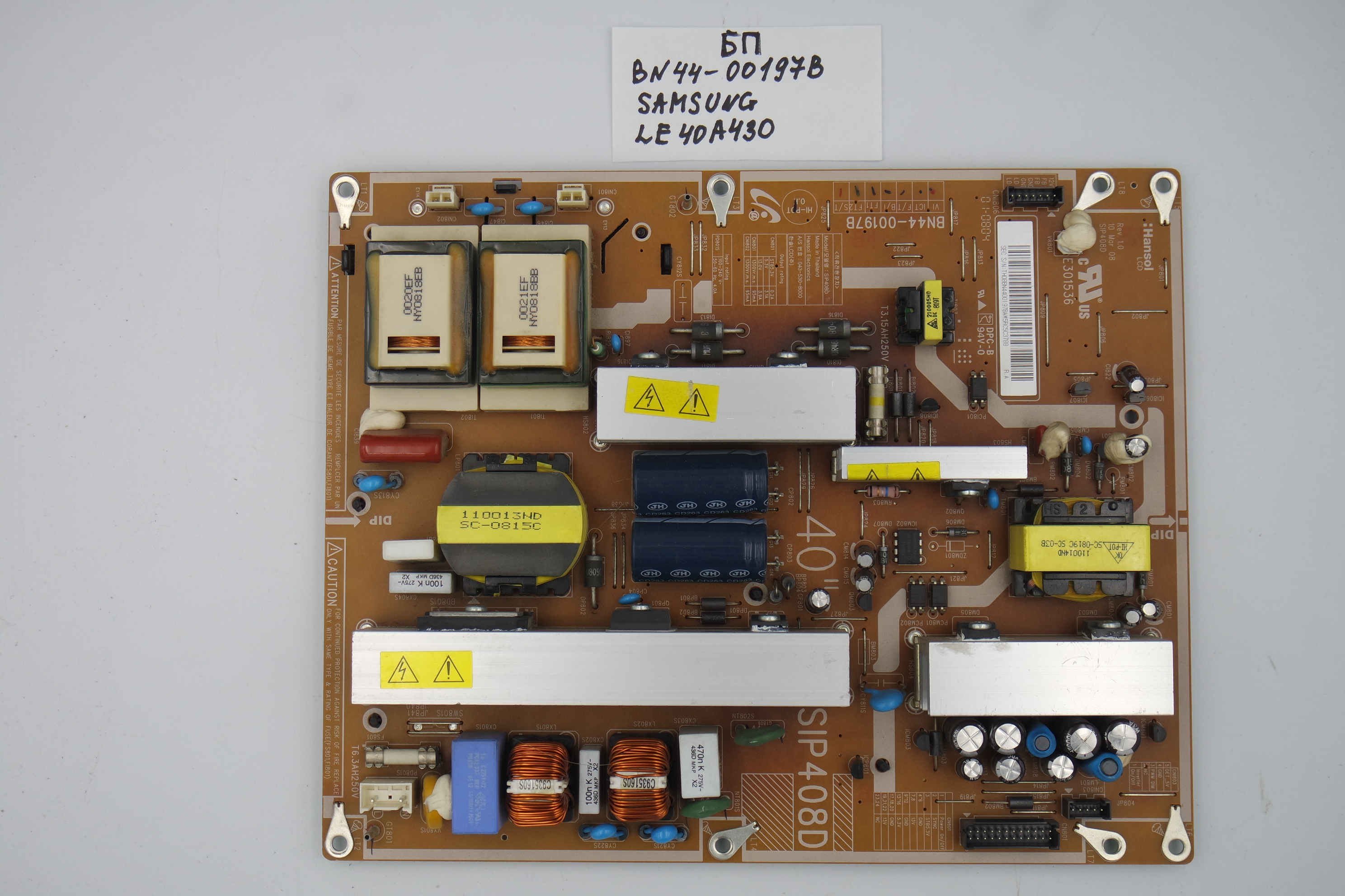Блок питания BN44-00197B Samsung LE40A430T1 фото 1