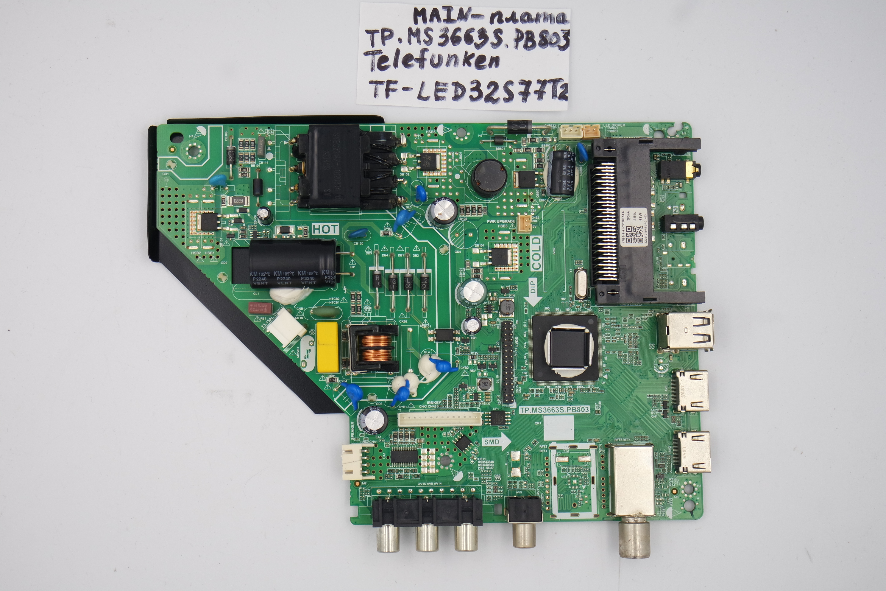 MAIN плата TP.MS3663S.PB803 TELEFUNKEN TF-LED32S77T2 фото 1
