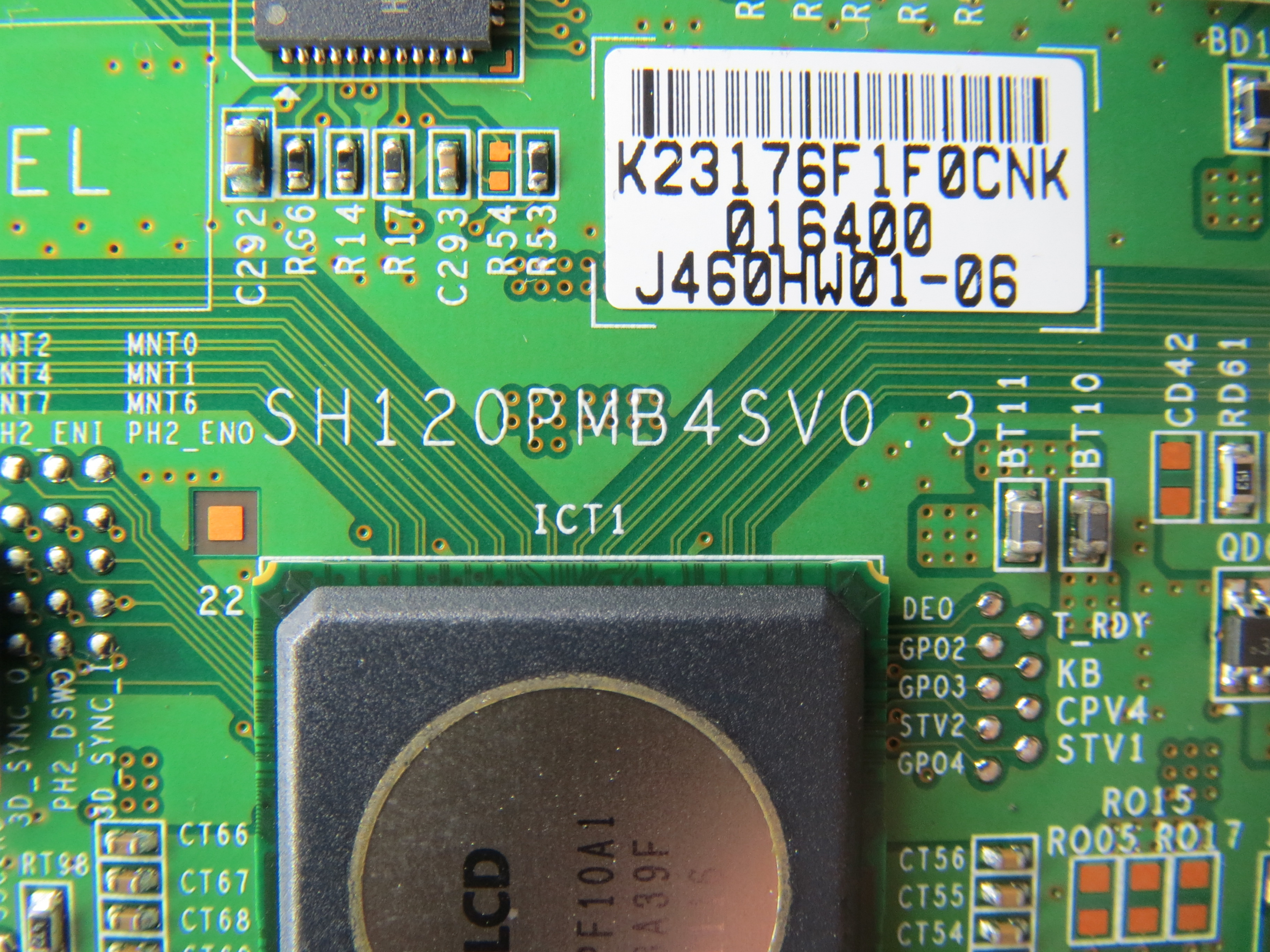 T-CON плата SH120PMB4SV0.3 Samsung UE46D6100SW фото 2