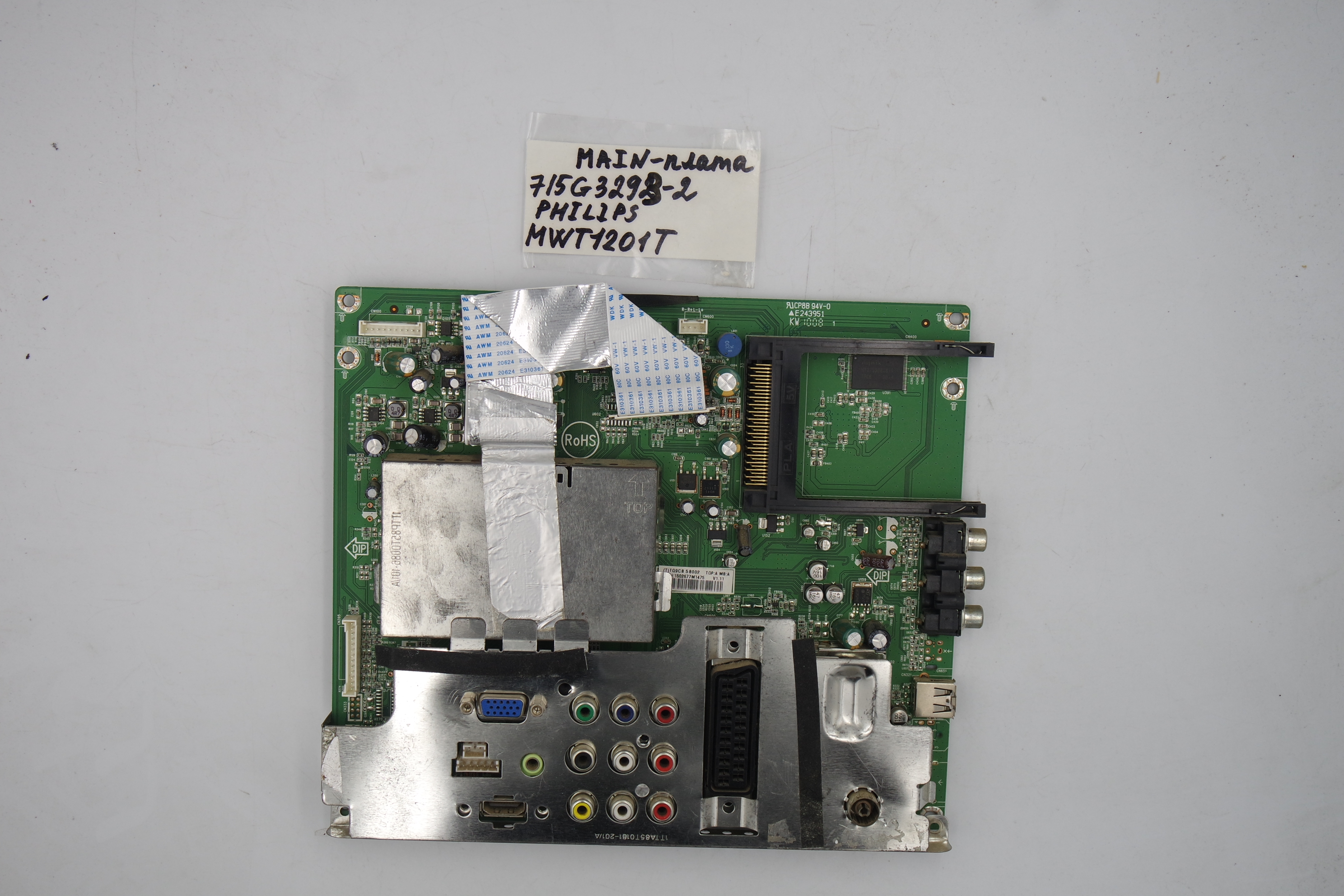 MAIN плата 715G3293-2 Philips MWT1201T фото 1