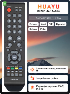 Универсальный пульт ClickPdu для Telefunken RM-L1595 ver. 2020 фото 1