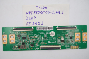 T-CON плата NPT550GT05-1_V1.1 DEXP 55UHG1 фото 2