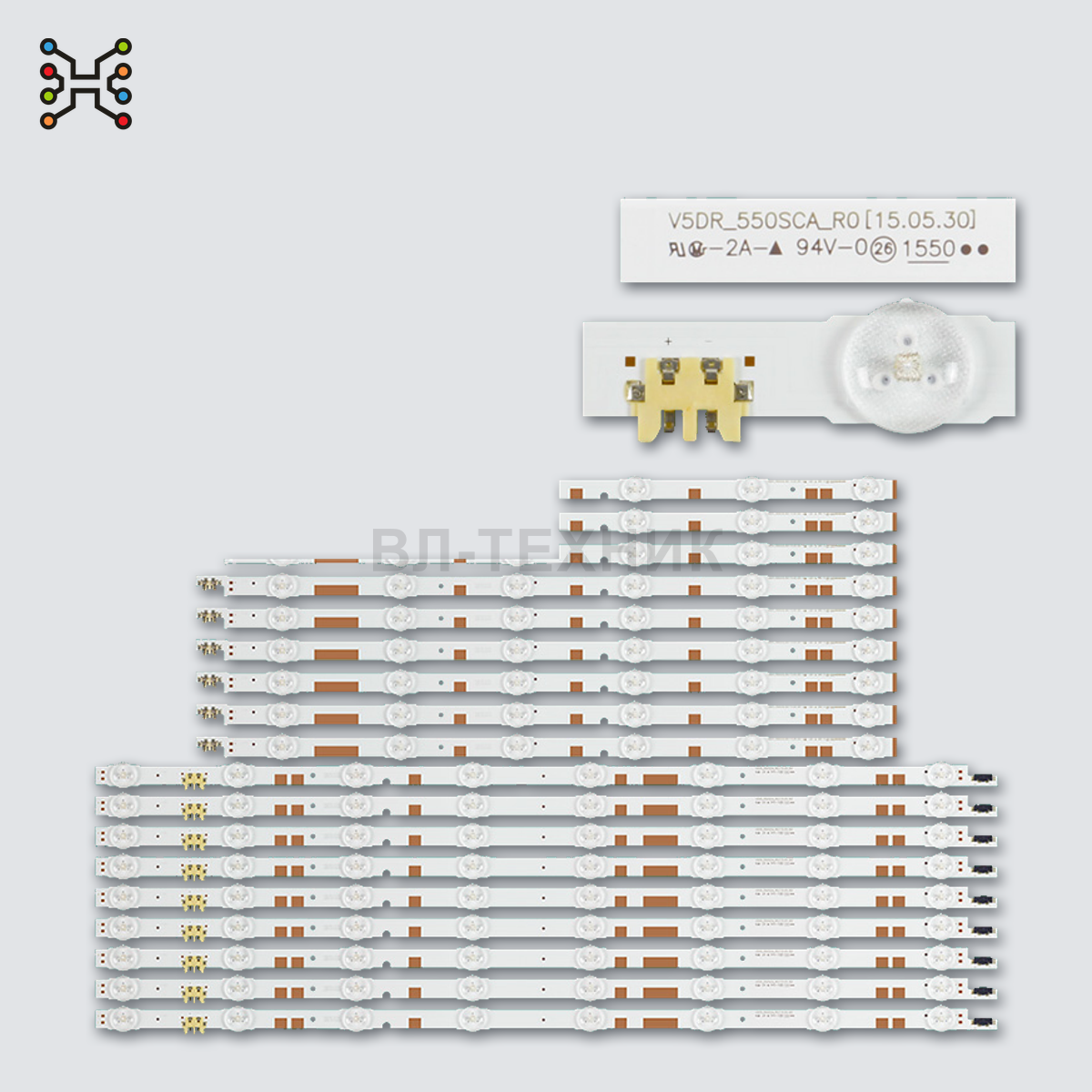 LED подсветка Samsung UA55JS7200 / UA55JS7200J / UA55JS7200JXXZ / UA55JS7200JXZK / UA55JS7200K / UA5 фото 1