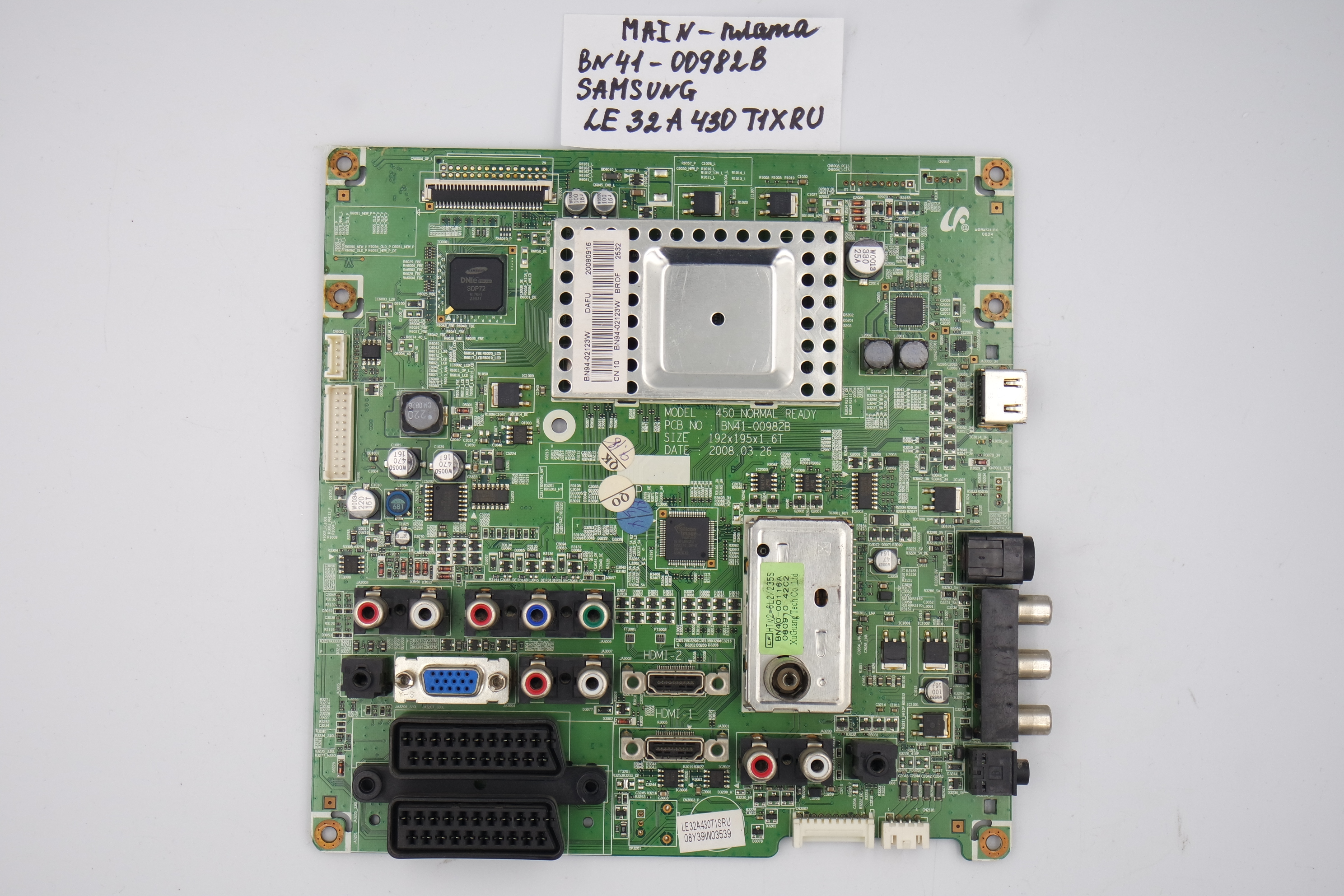 MAIN основная плата BN41-00982B Samsung LE32A430T1XRU фото 1