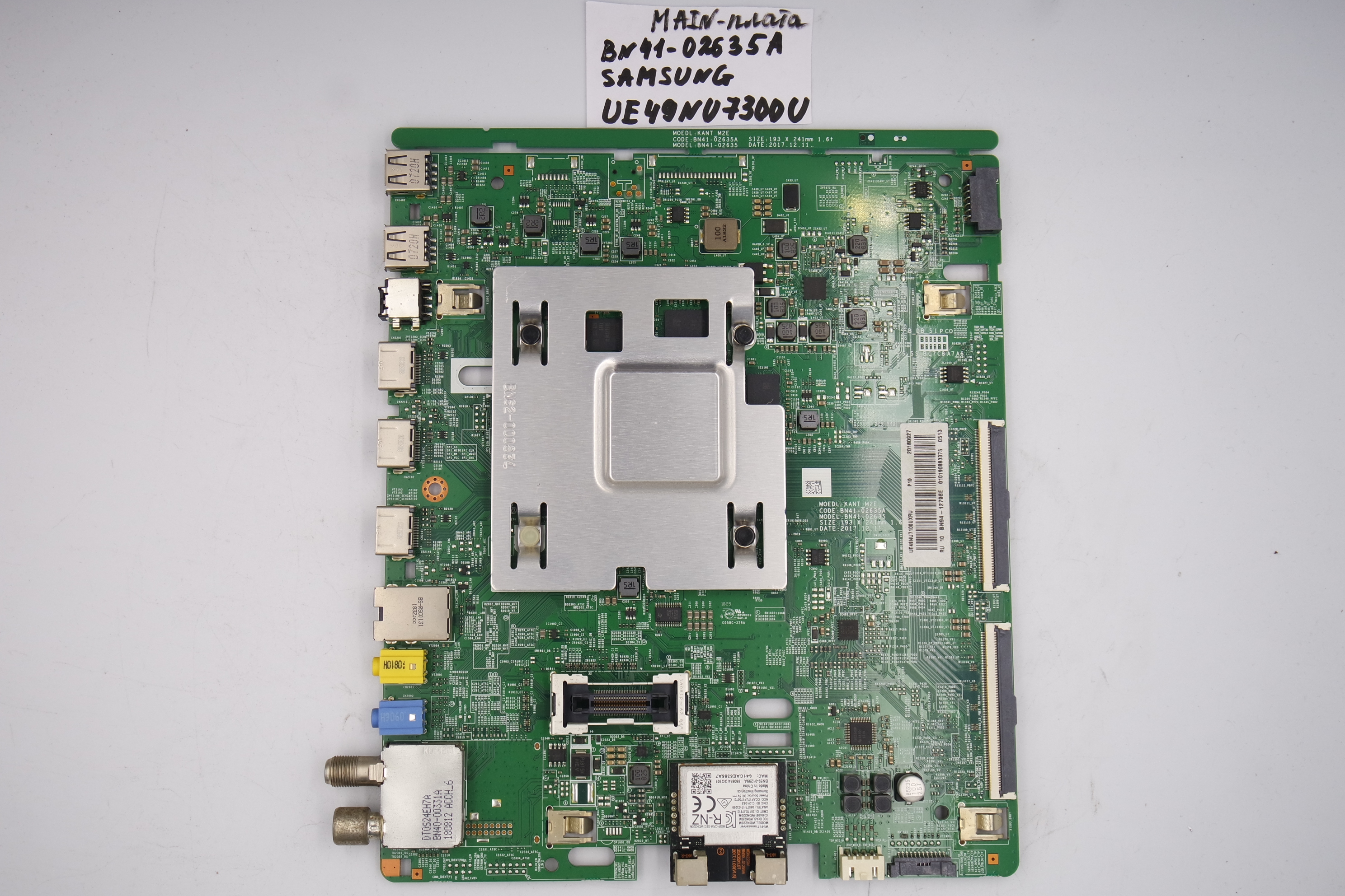 MAIN основная плата BN41-02635A Samsung UE49NU7300U фото 1