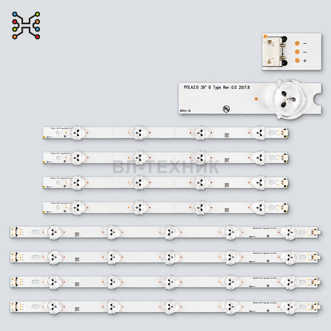 LED подсветка Samsung UE55NU6025 / UE55NU7020 / UE55NU7090 / UE55NU7100 / UE55NU7170 / UE55NU7300 / фото 1