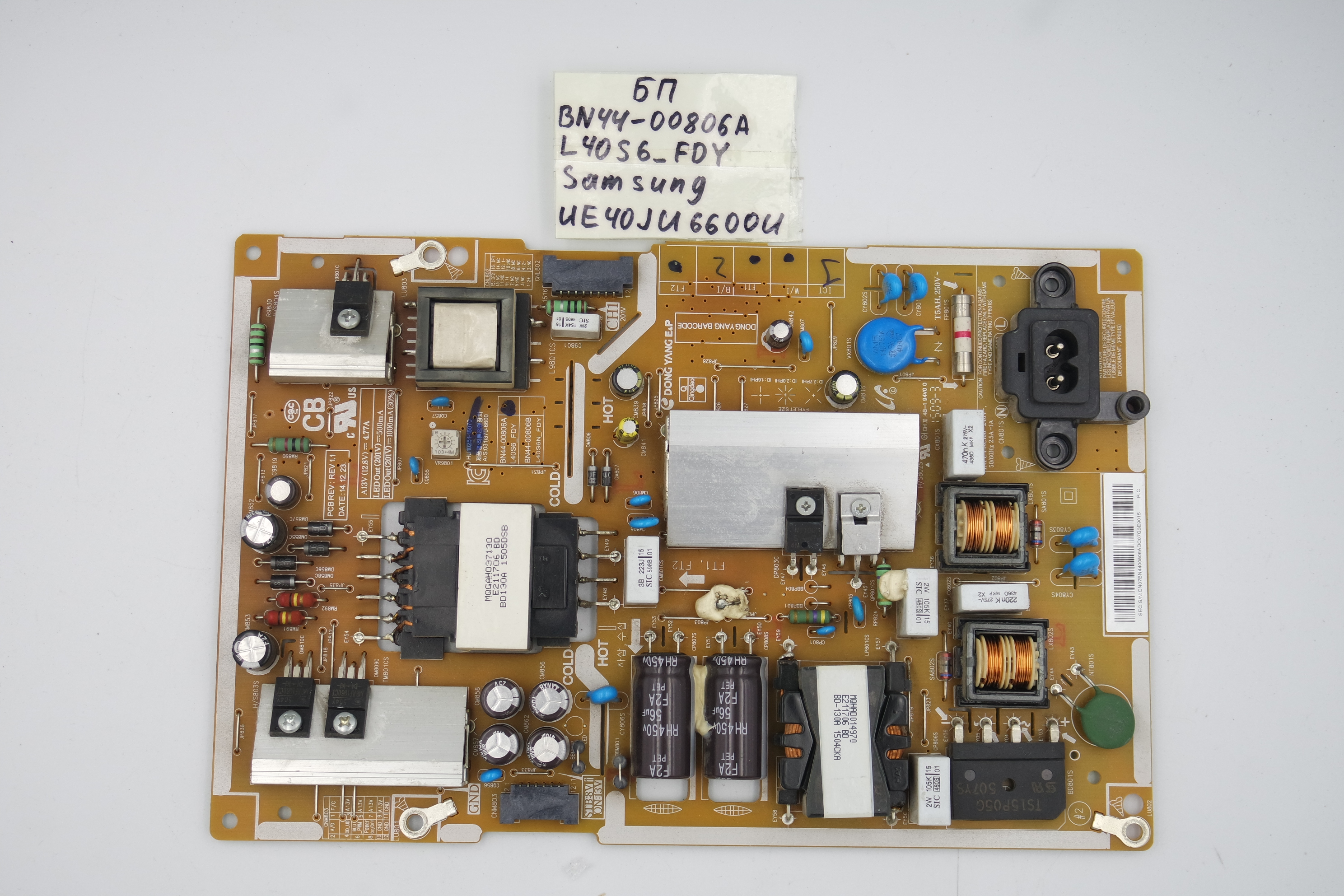 Блок питания BN44-00806A L40S6_FDY Samsung UE40JU6600U фото 1