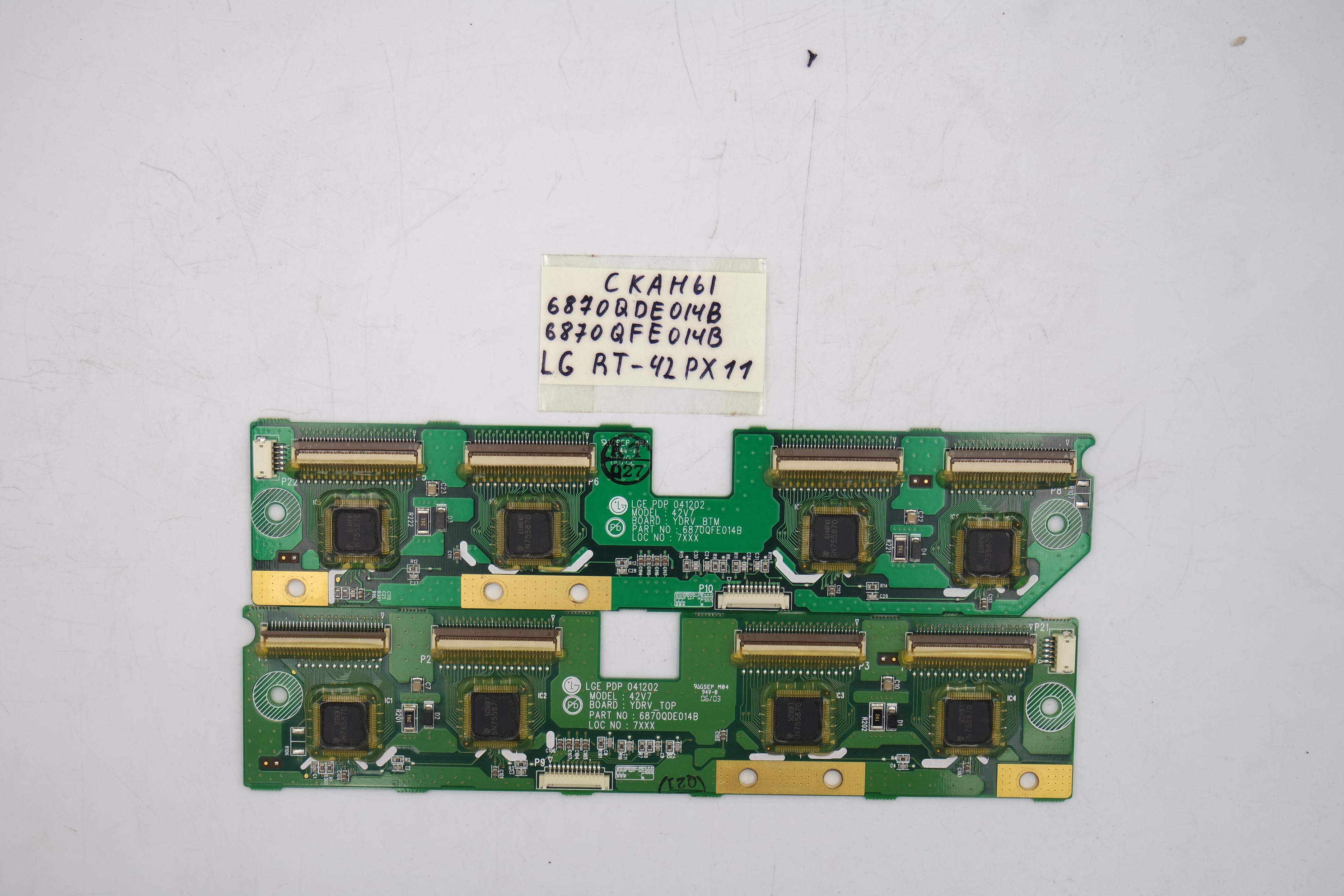 Сканы 6870QDE014B 6870QFE014B LG RT-42PX11 фото 1