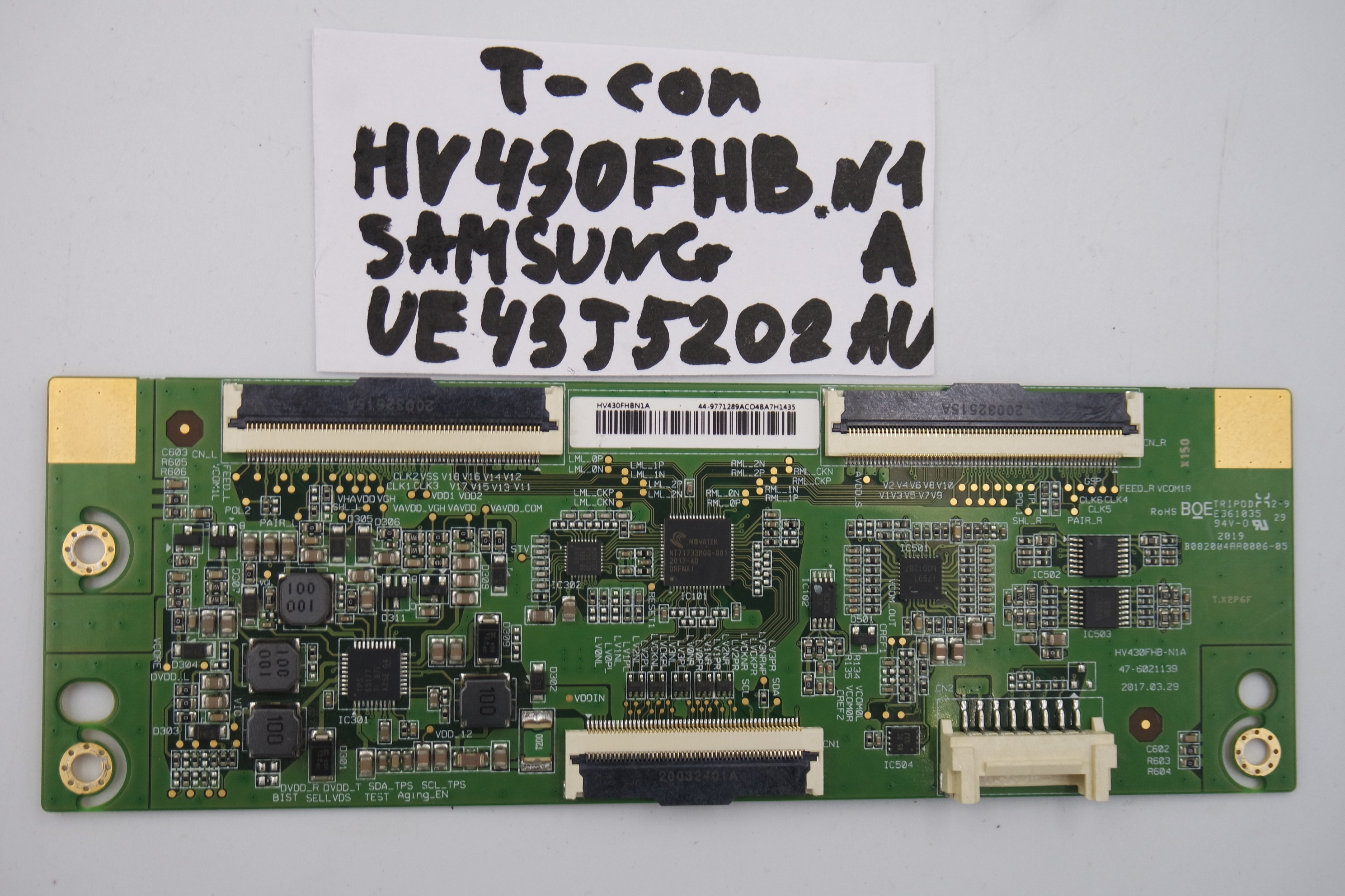 T-CON плата HV430FHB-N1A Samsung UE43J5202AU фото 1