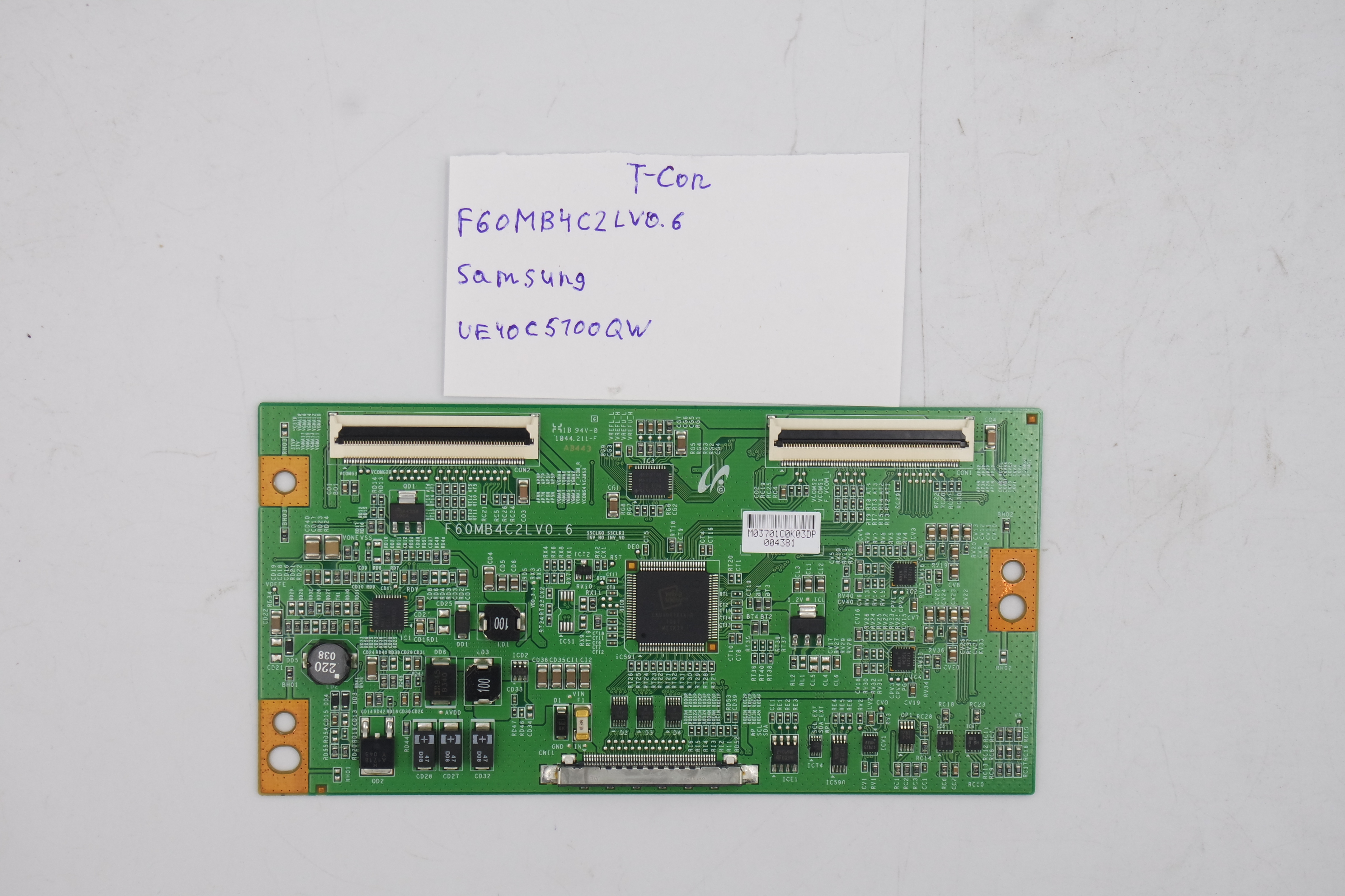 T-CON плата F60MB4C2LV0.6 Samsung UE40C5100QW фото 1