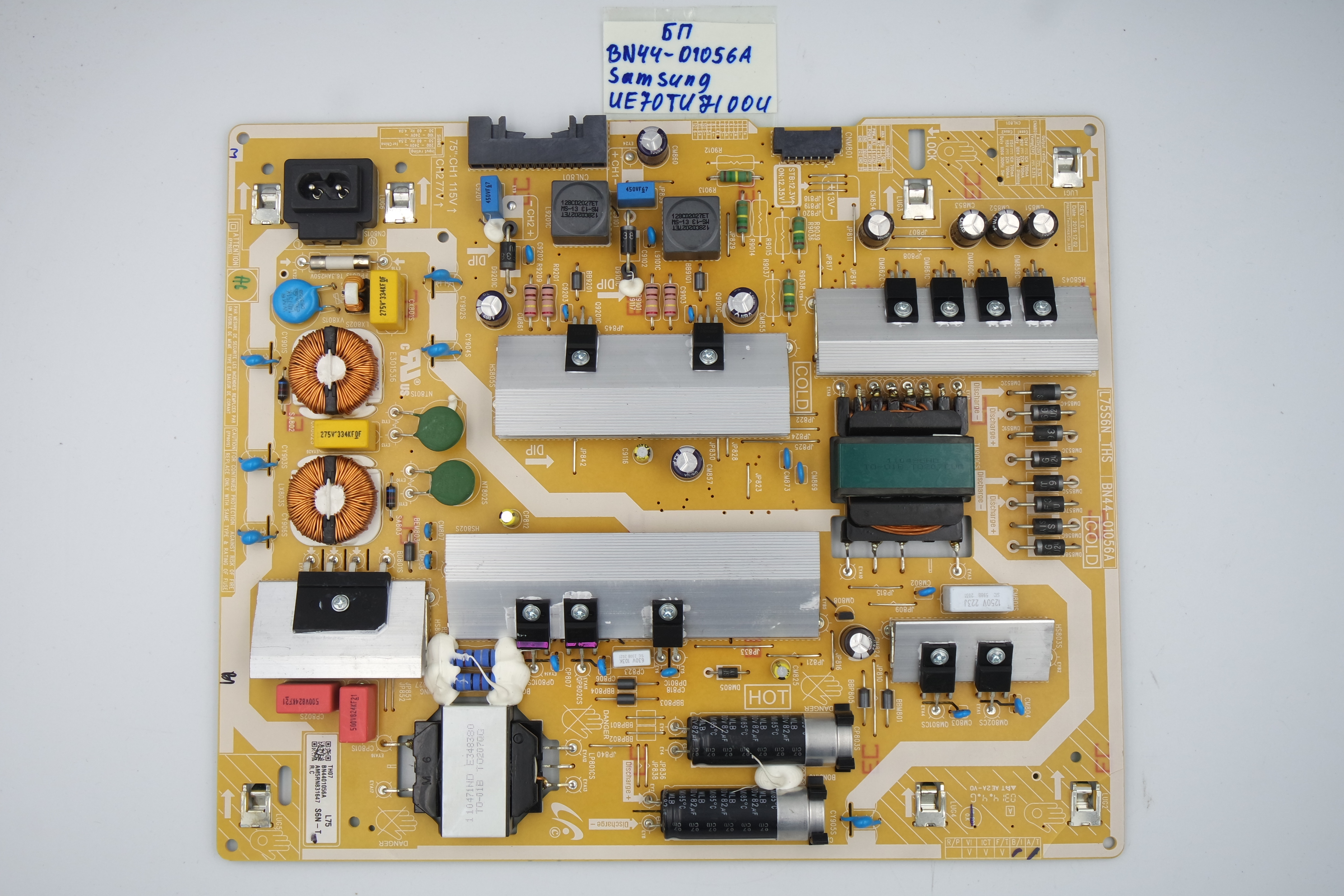 Блок питания BN44-01056A Samsung UE70TU7100U фото 1