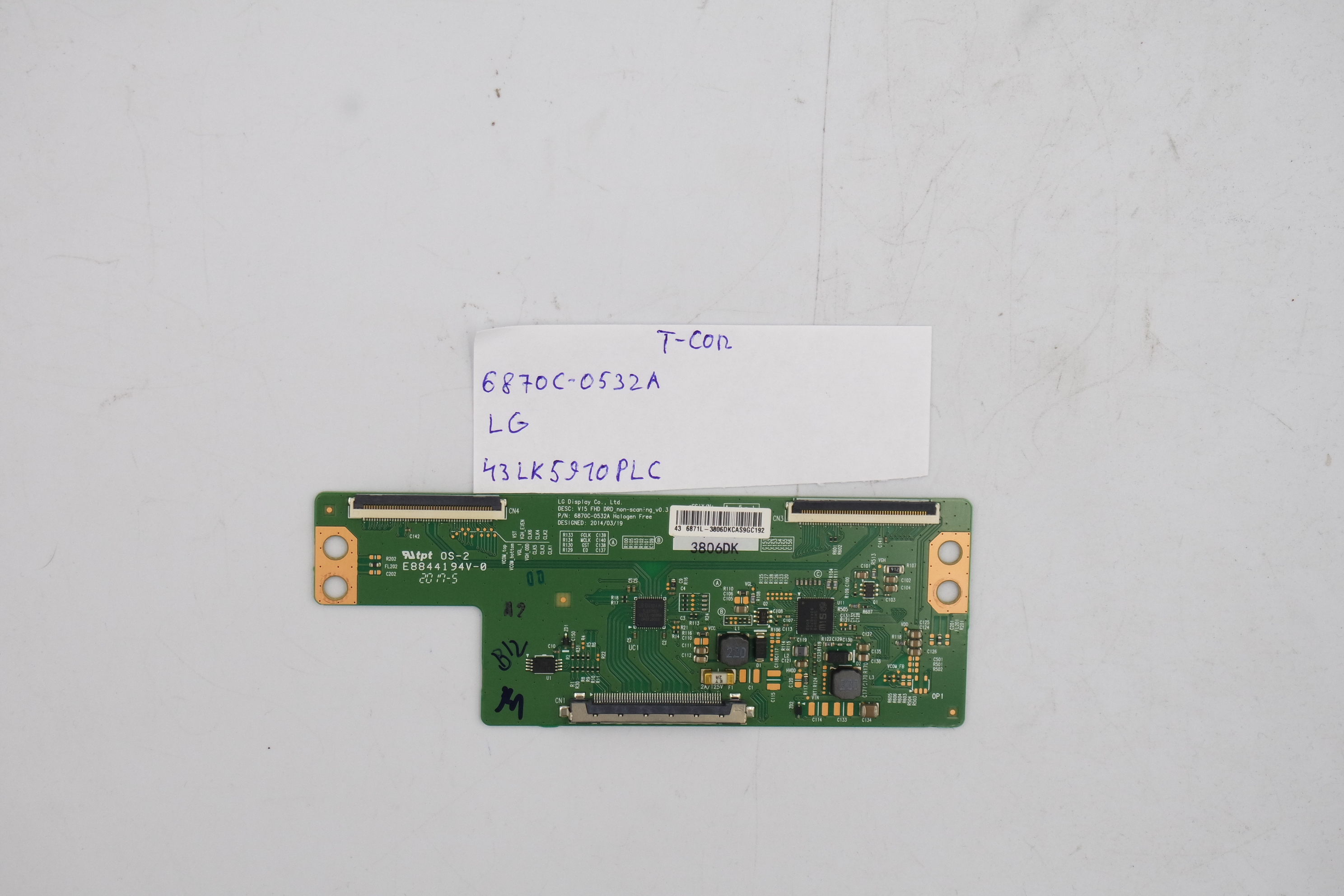 T-CON плата 6870C-0532A LG 43LK5910PLC фото 1
