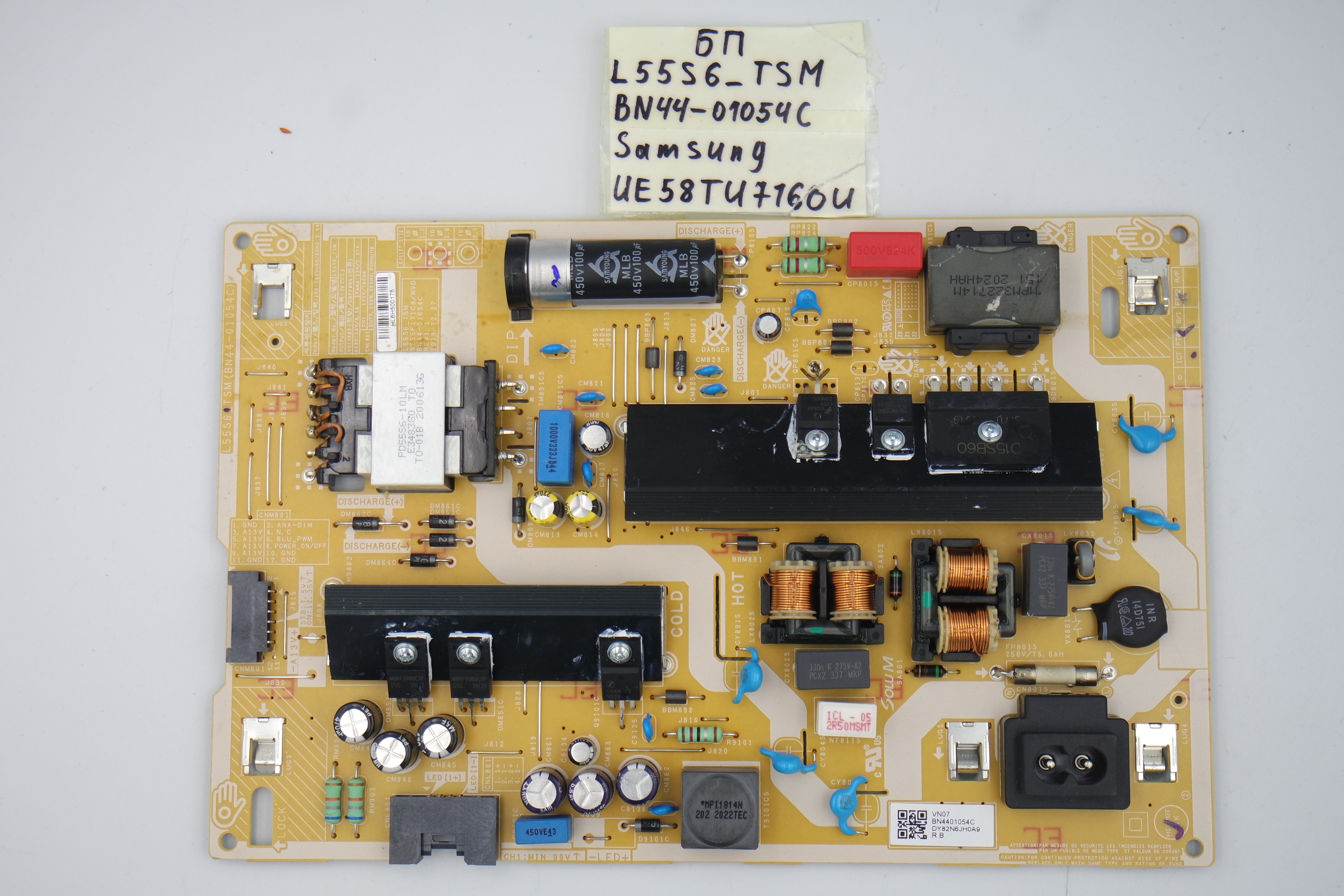 Блок питания L55S6_TSM BN44-01054C Samsung UE58TU7160U фото 1