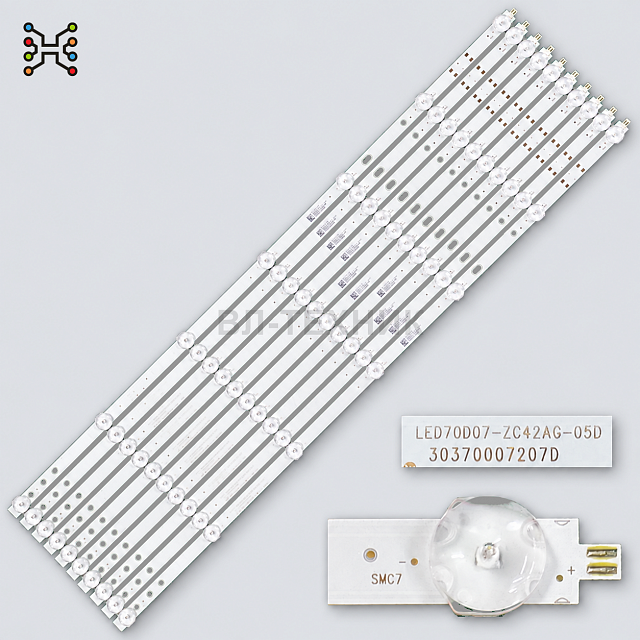 LED подсветка Onn 100012588 / Xiaomi Mi TV EA70 L70M7-EA, LED70D07-ZC42AG-05D / 30370007207D / ES-38