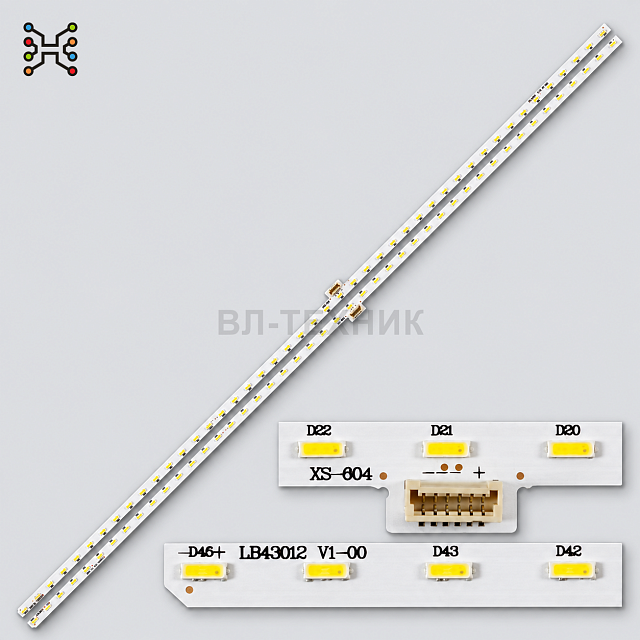 LED подсветка Sony KDL-43WD753 / KDL-43WD755 / KDL-43WD756 / KDL-43WD751, LB43012 V0-00