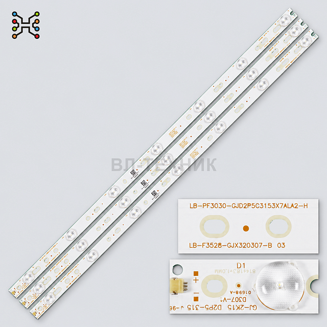 LED подсветка LG 32LH500D 32LJ500V 32LK500B Philips 32PFK4309 32PFS5501 32PFS6401 32PHS5301 Sony KDL