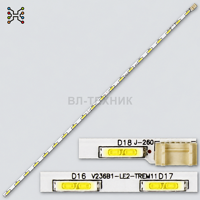 LED подсветка Samsung UE24H4070AU / UE24H4080AU / LG 24LB450U / 24LF450U, V236B1-LED2-TREM11