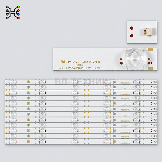 LED подсветка Xiaomi Mi TV 4S 55 Curved / Mi TV 4S Surface 55 / L55M5-AQ — CRH-BP5530300510825 REV1.