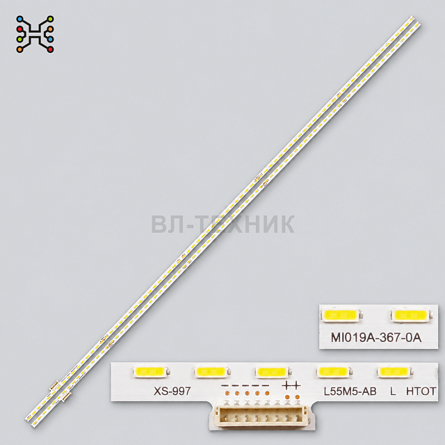 LED подсветка Xiaomi L55M5-AB / L55M5-AQ / L55M5-AD, JLE550F5414-001AL/001AR-R7N-M-HF, MI55in T23