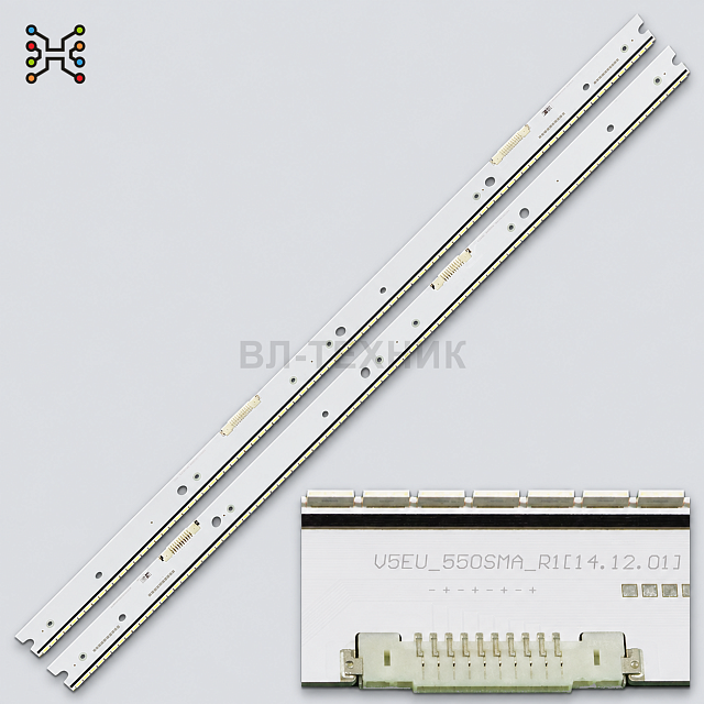 LED подсветка Samsung UE55JS9000 / UE55JS8500 / UE55JS8000 / UE55JS8090, V5EU-550SMA/SMB-R1