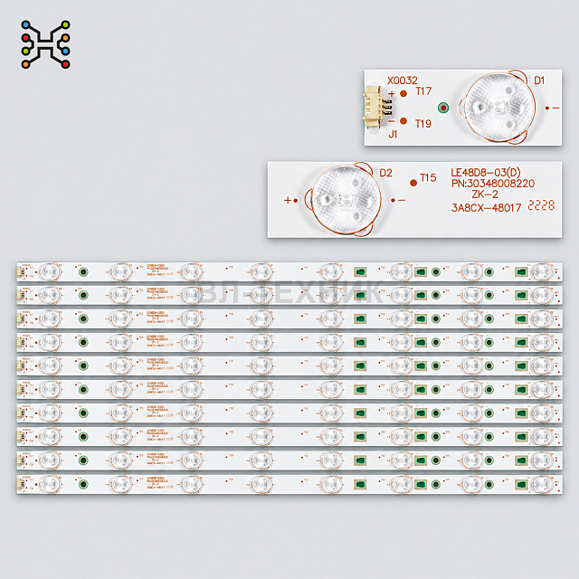 LED подсветка Haier LE48U5000TF / LE48B510F / LE48G520N / 48UF2500 / JVC LT-48C570 / LT-48M640 / LT-