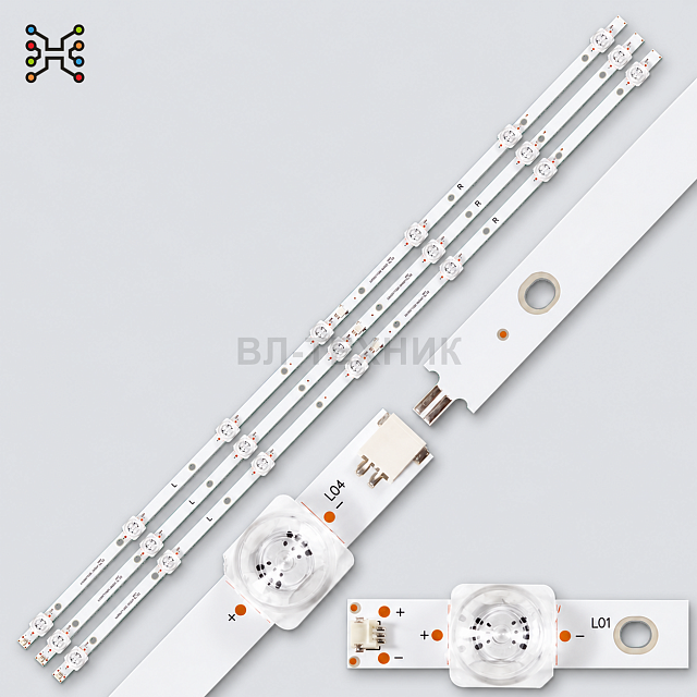 LED подсветка Hisense H43A5600 / H43A5100 / H43A6100 / H43A6100UK / H43A6140 / H43A6200 / H43A6200UK