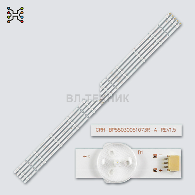 LED подсветка Xiaomi L55M5-AZ / L55M5-AD / Mi TV 4A 55 / Mi TV 4C 55 / Mi TV 4X 55, MI55T20LB_10X5_M