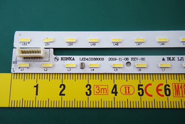 LED подсветка Konka LED43X8800B / LED43X8800, 35019678/35019676, 37030188, 72001023YT, 915YT, 2 план