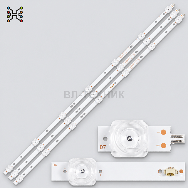 LED подсветка Kivi 40FK32G / JVC LT-40C590 / Xiaomi L40M5-4C / Haier LE40K6000SF / Doffler 40DF46-T2