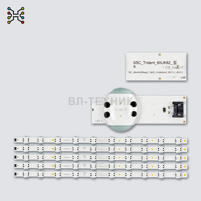LED подсветка LG 60UK6200PLA / 60UK6090PUA / 60UK6300PLB / 60UK6470PLC / 60UM7100PLB / 60UN71006LB —