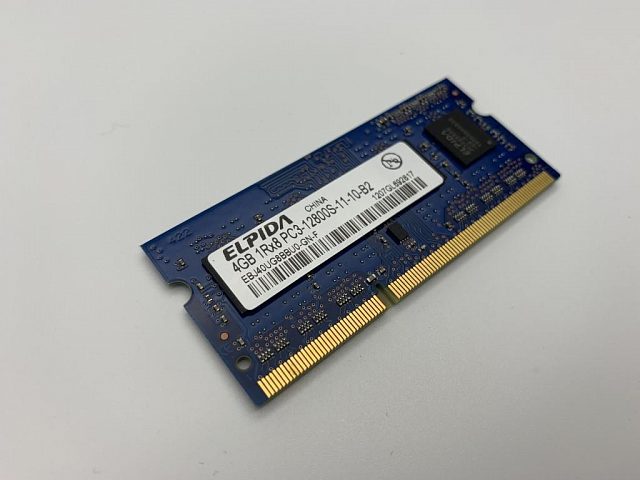 Оперативная память 4GB DDR3 sodimm elpida 1Rx8 PC3-12800S